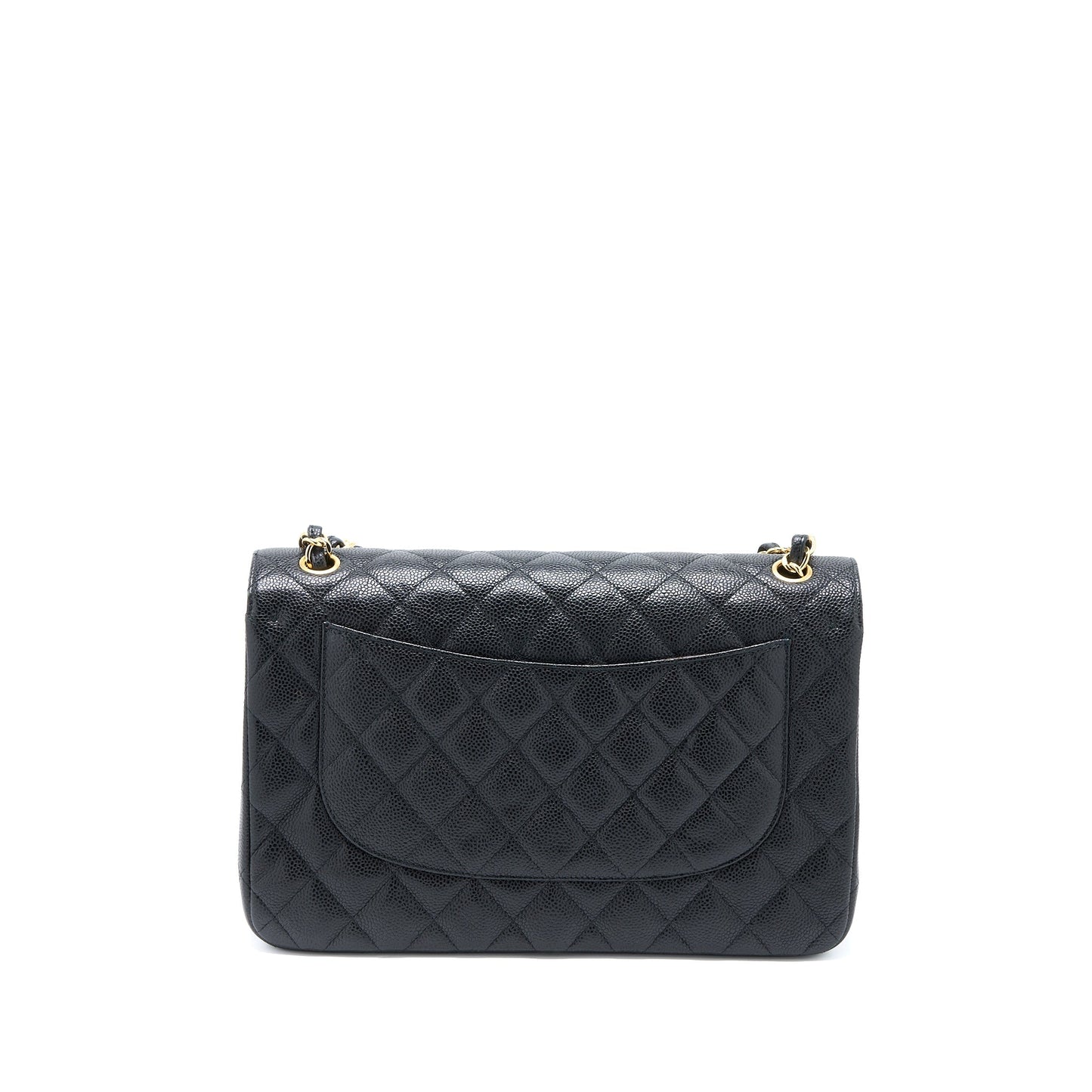 Chanel Jumbo Classic Double Flap Caviar GHW Black Shoulder Bag Black Ghw