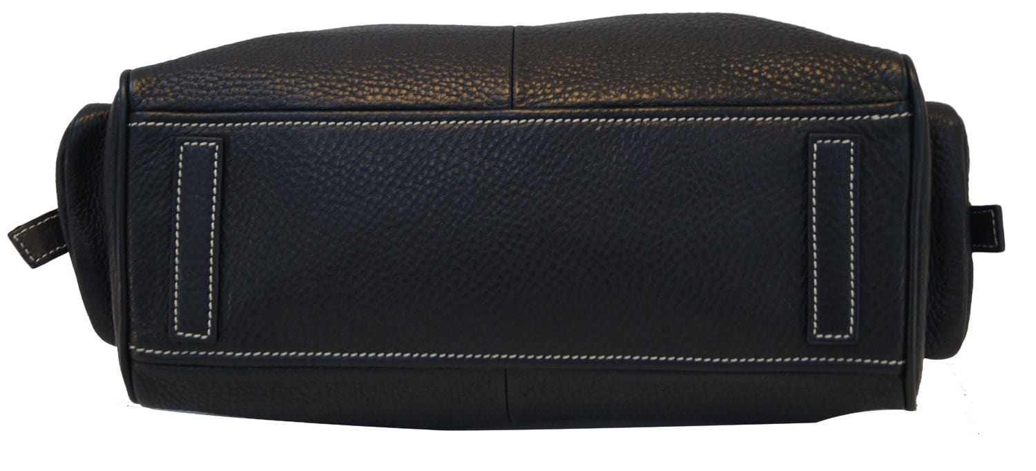 Prada Daino Calfskin Shoulder Bag Leather Vitello Black