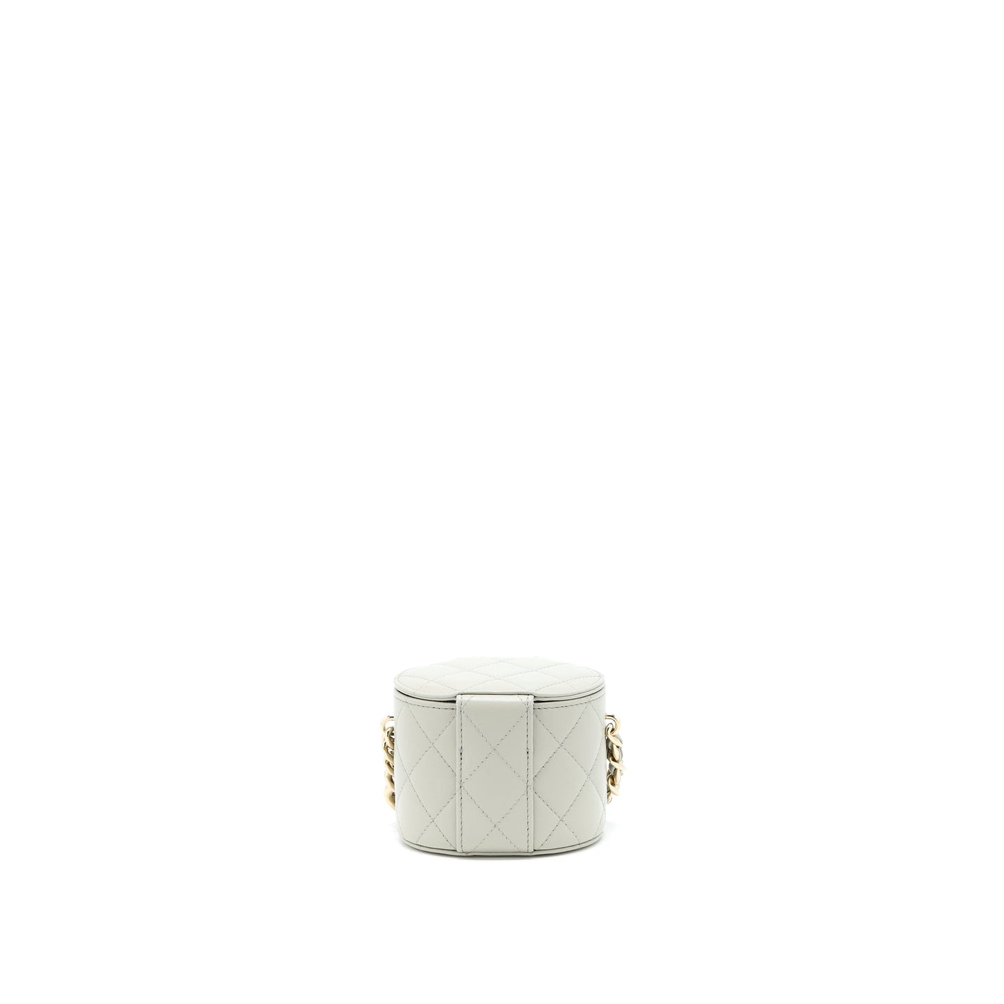 Chanel Giant Vanity Lambskin Light LGHW Grey Mini Bag
