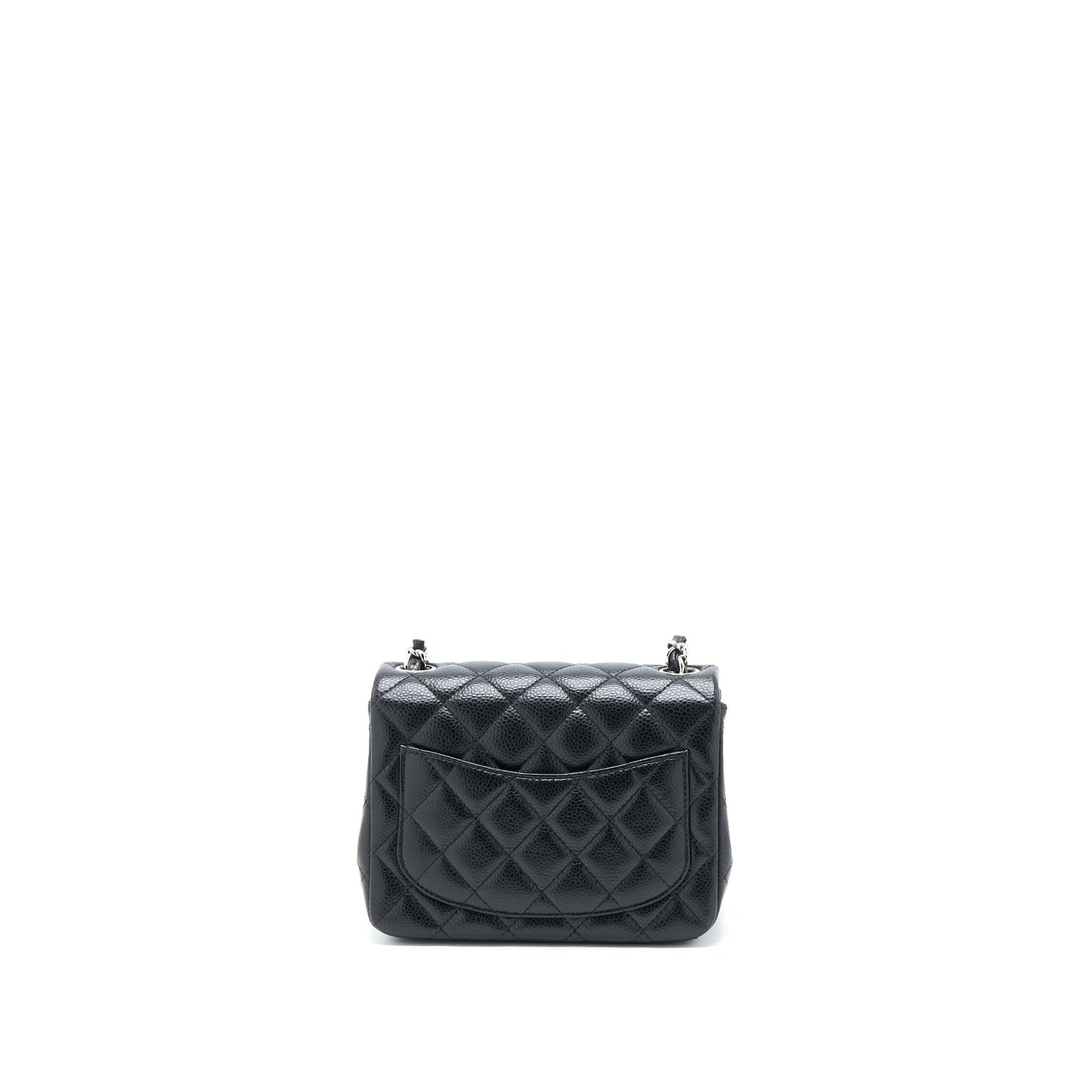 Chanel Classic Square Flap Caviar SHW Black Shoulder Bag