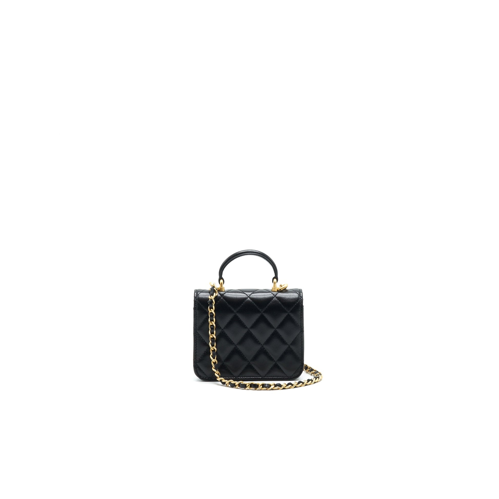 Chanel flap Coin Purse GHW Black Wallet Case Ghw 1