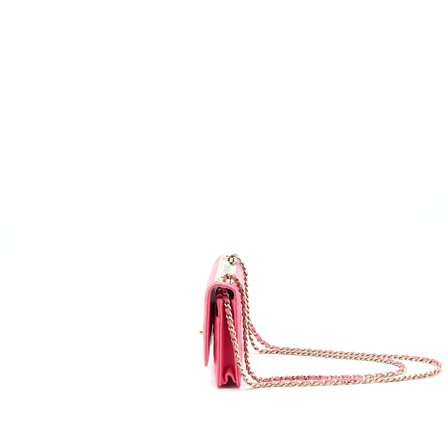 Chanel Trendy CC On Lambskin LGHW Pink Wallet Case Pink Lghw
