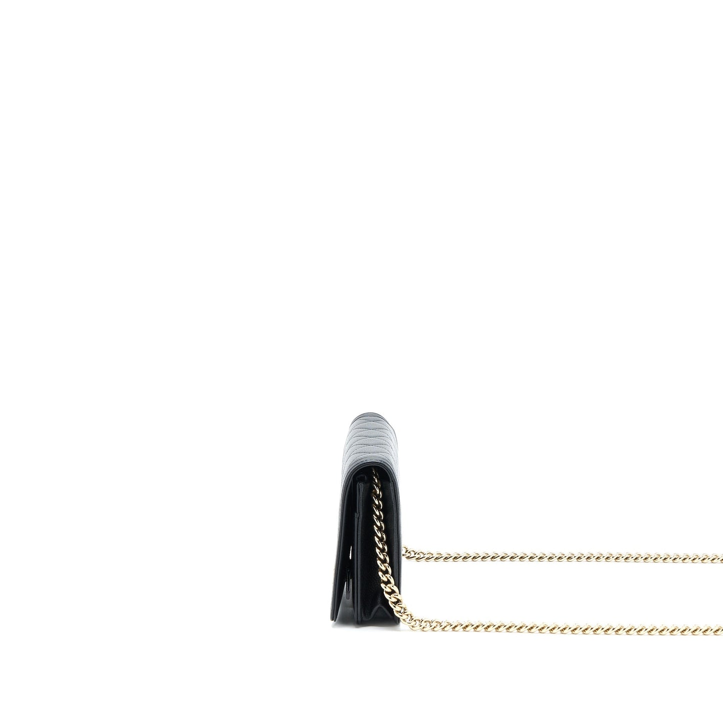 Chanel Boy On Caviar LGHW Black Wallet Case Lghw 1