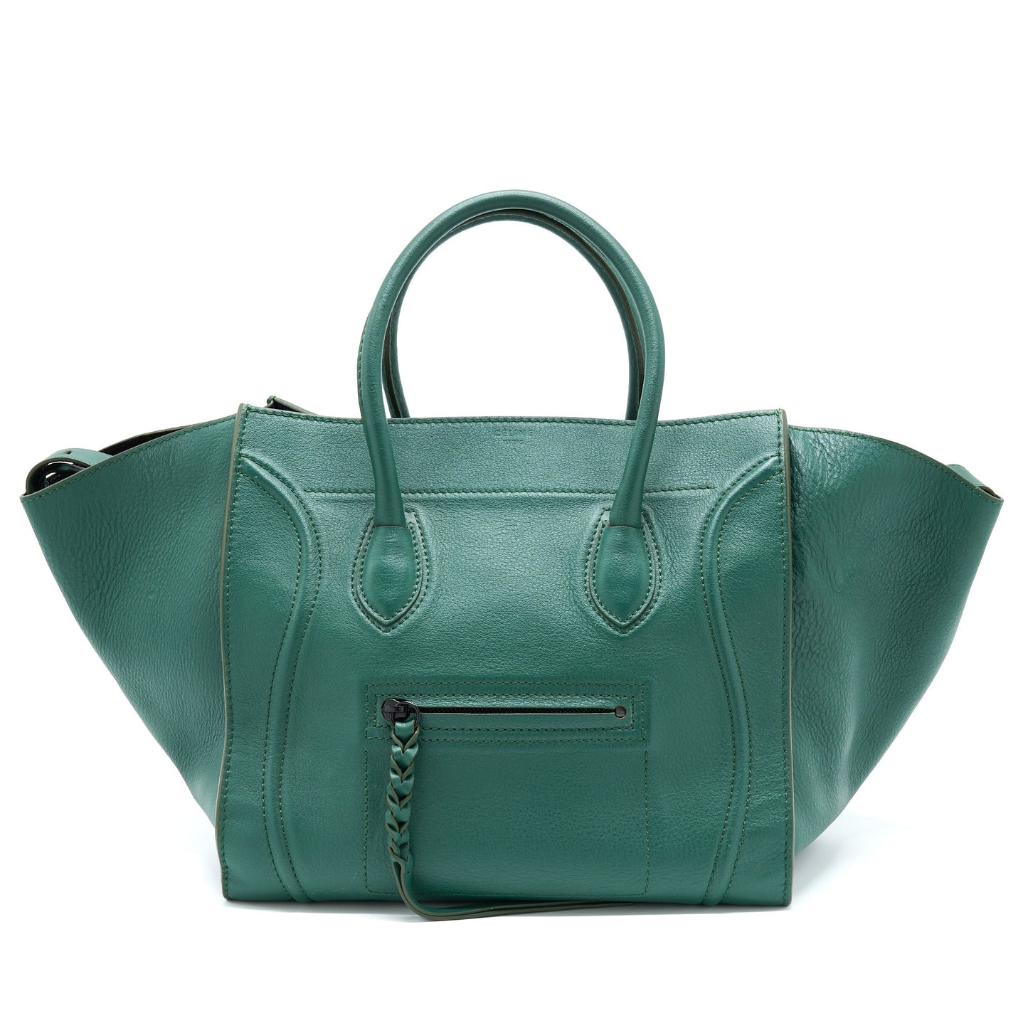 Celine Phantom Tote Purse Dark Handbag Green Tote Bag