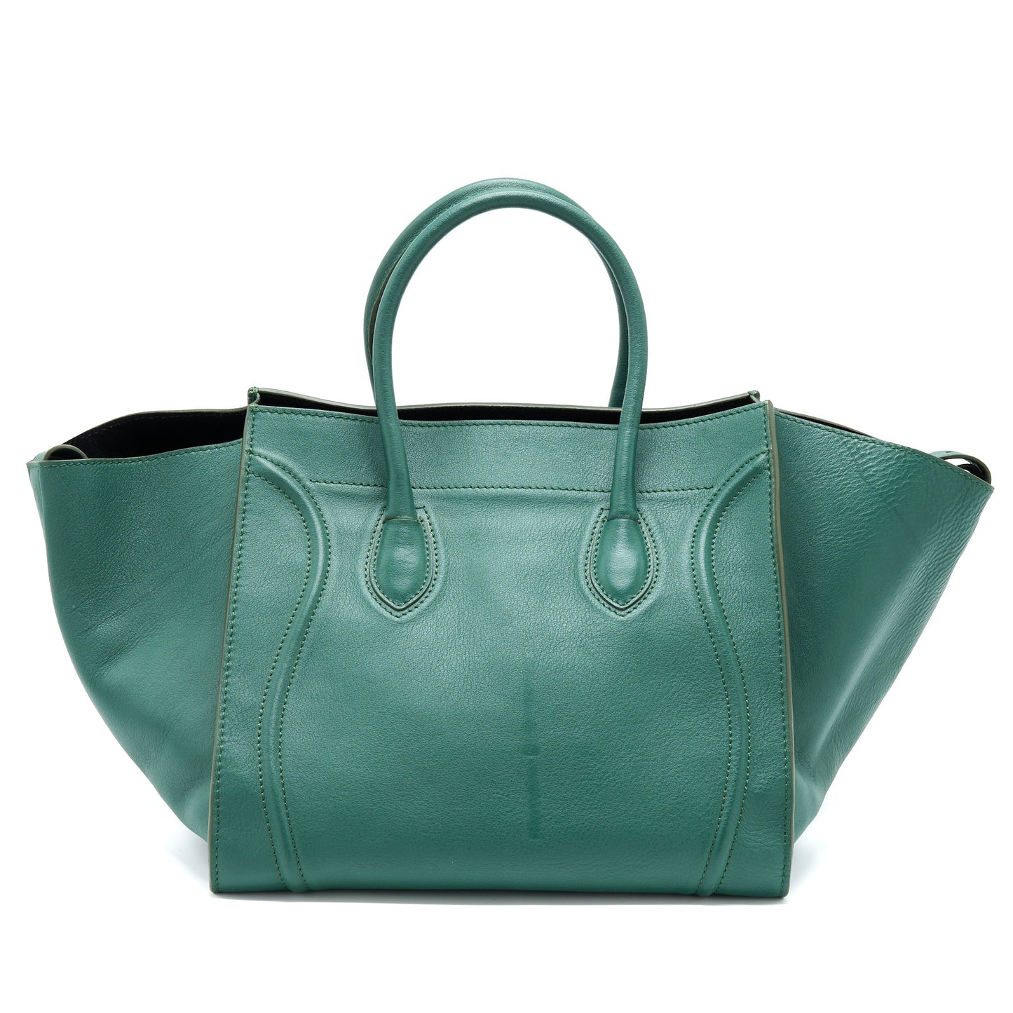 Celine Phantom Tote Purse Dark Handbag Green Tote Bag