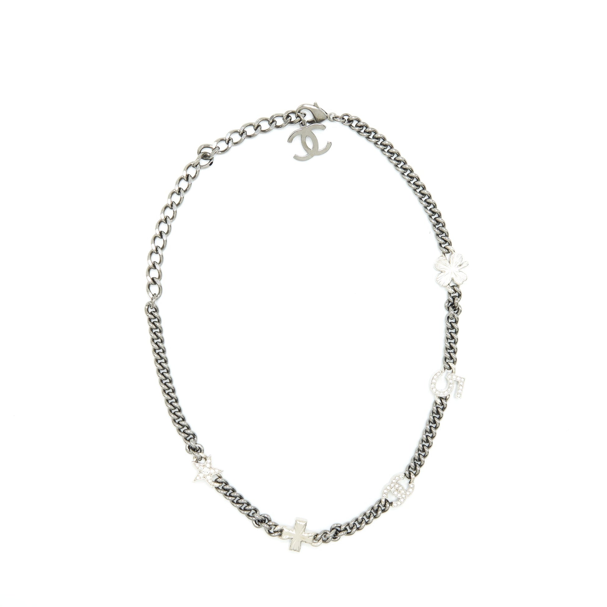 Chanel choker crystal charms Key Chain