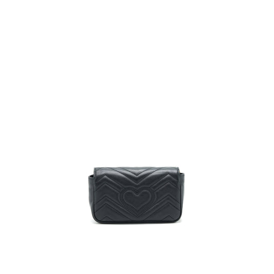 Gucci Marmont Super Handbag Black Mini Travel Bag