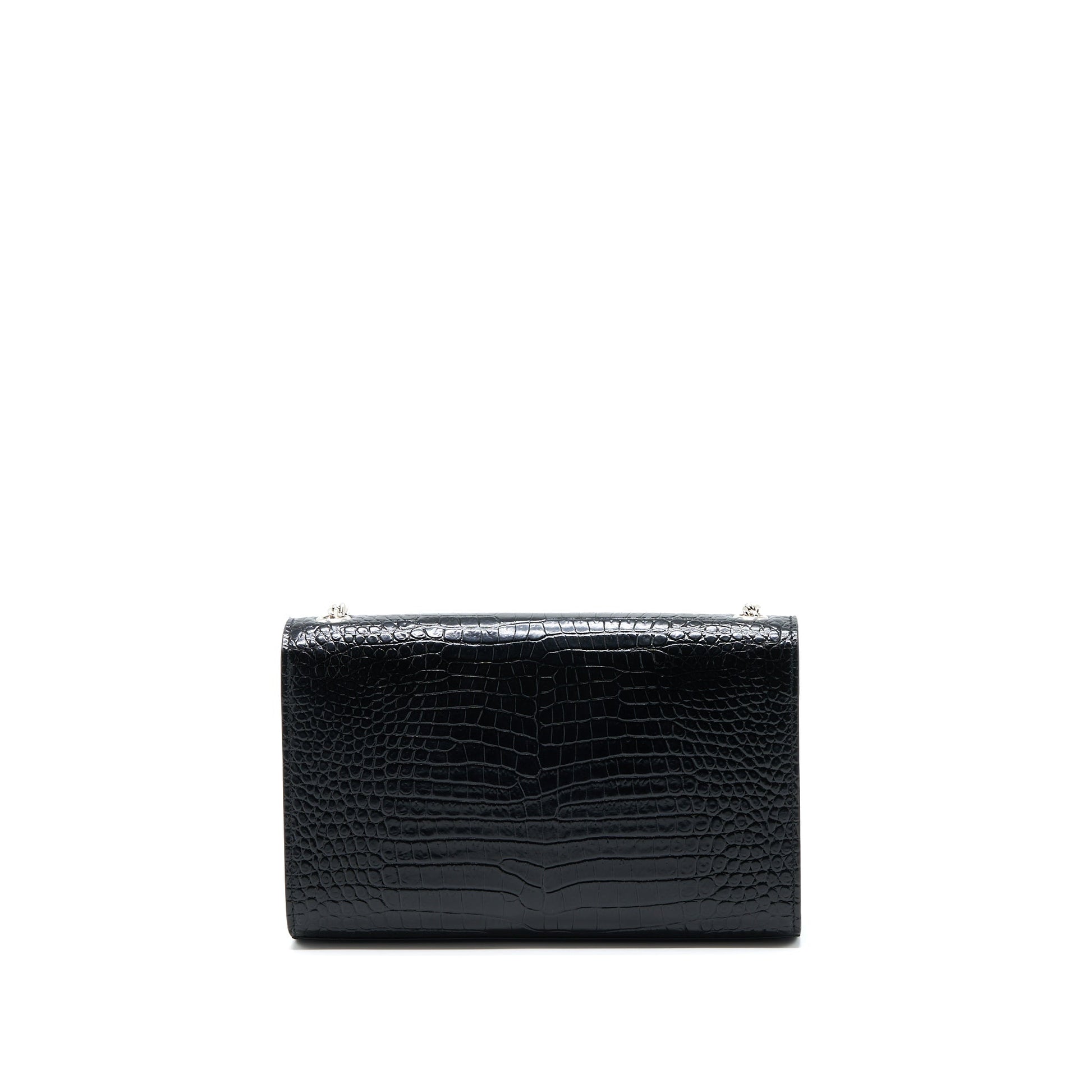 YSL Saint Laurent Saint Laurent Kate With Tassel Purse Crocodile Black Chain Travel Bag
