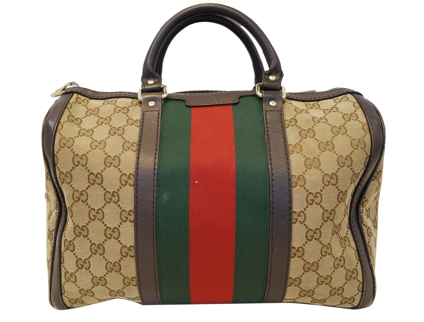 Gucci Web Original Boston Bag With Signature Web Medium Travel Bag Web E4434