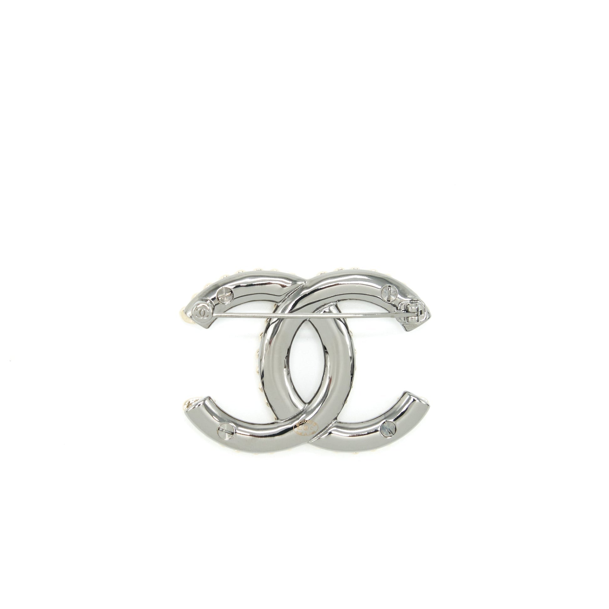 Chanel CC logo hearts brooch lghw Gold Mini Bag