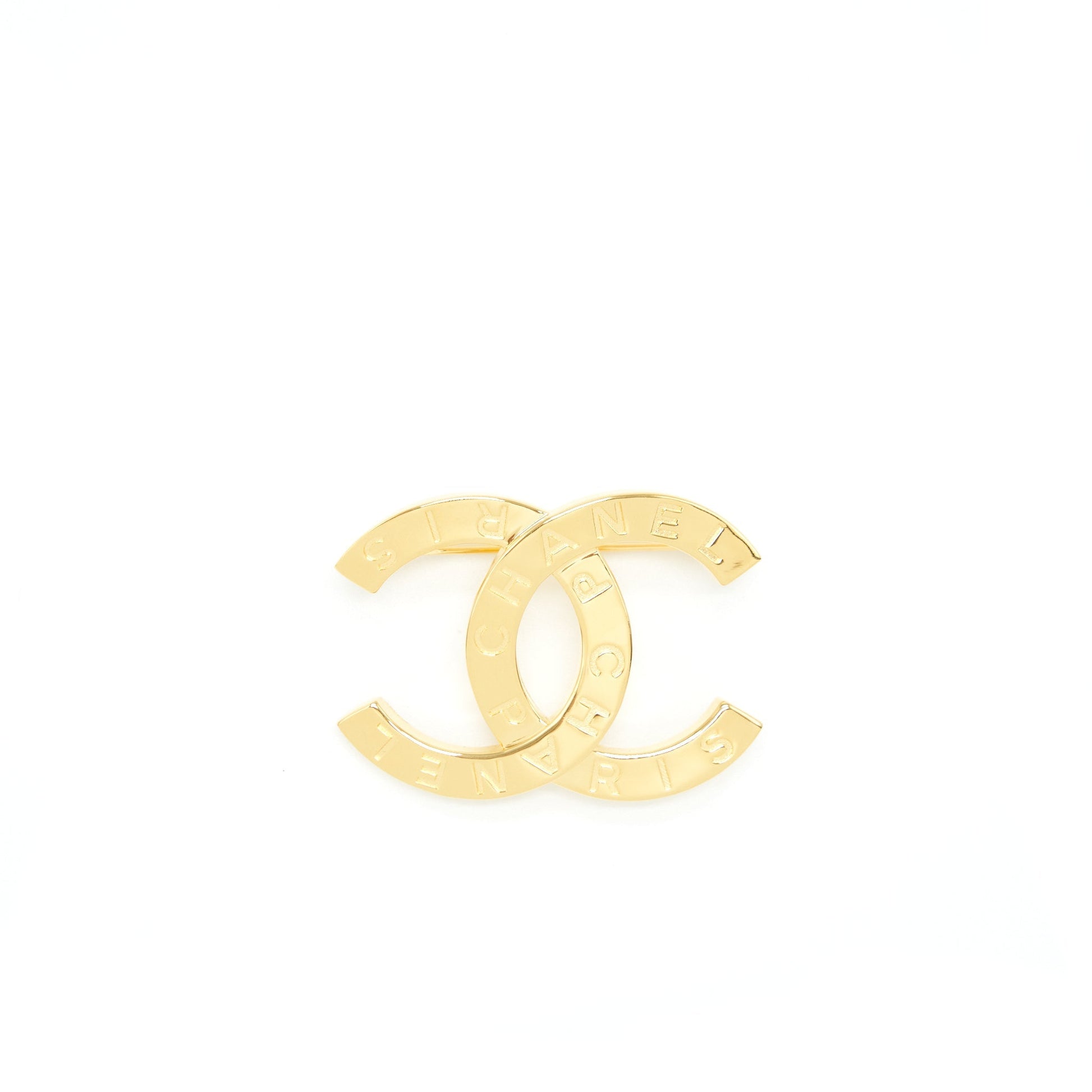 Chanel CC logo letter brooch LGHW Gold Handbag