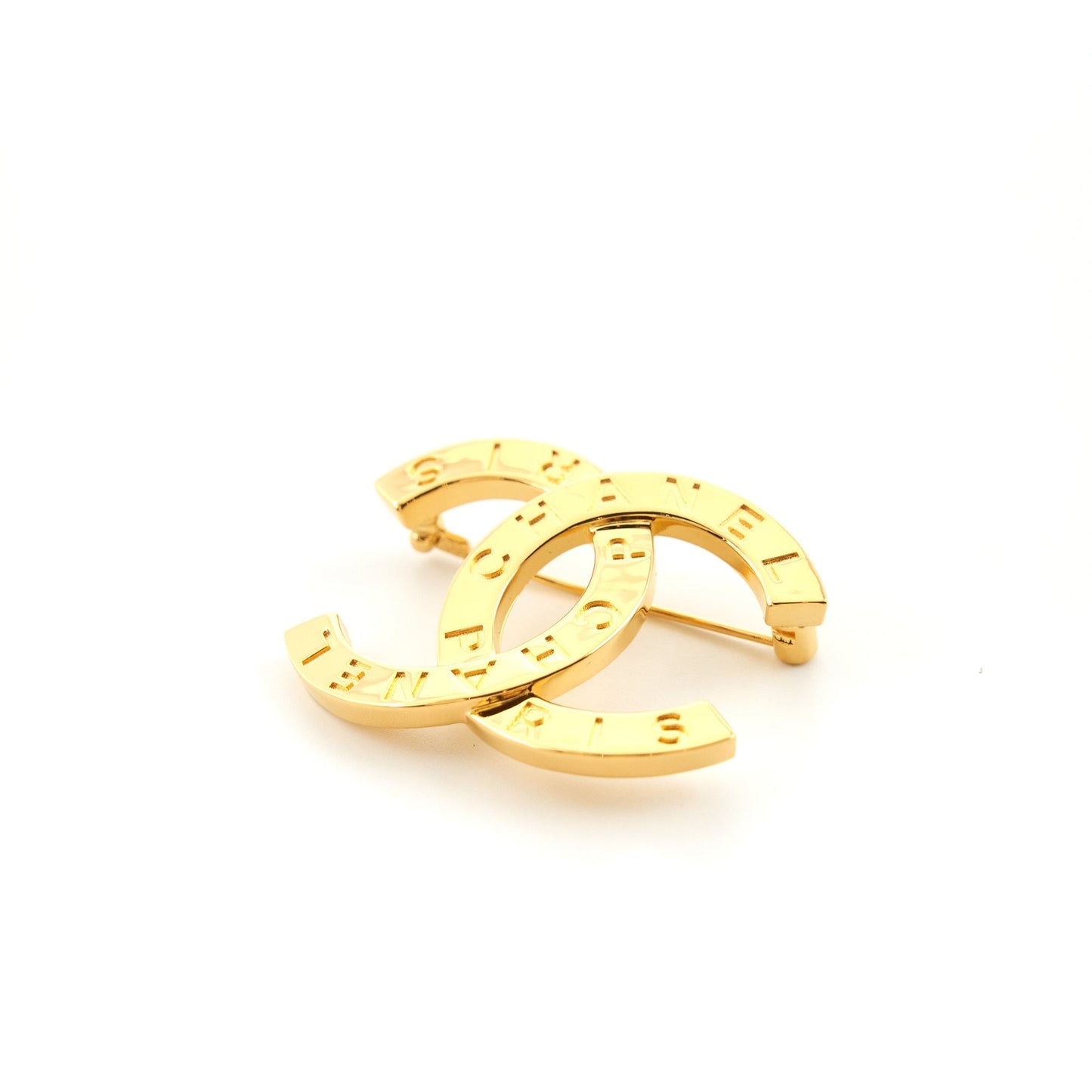 Chanel CC logo letter brooch LGHW Gold Handbag