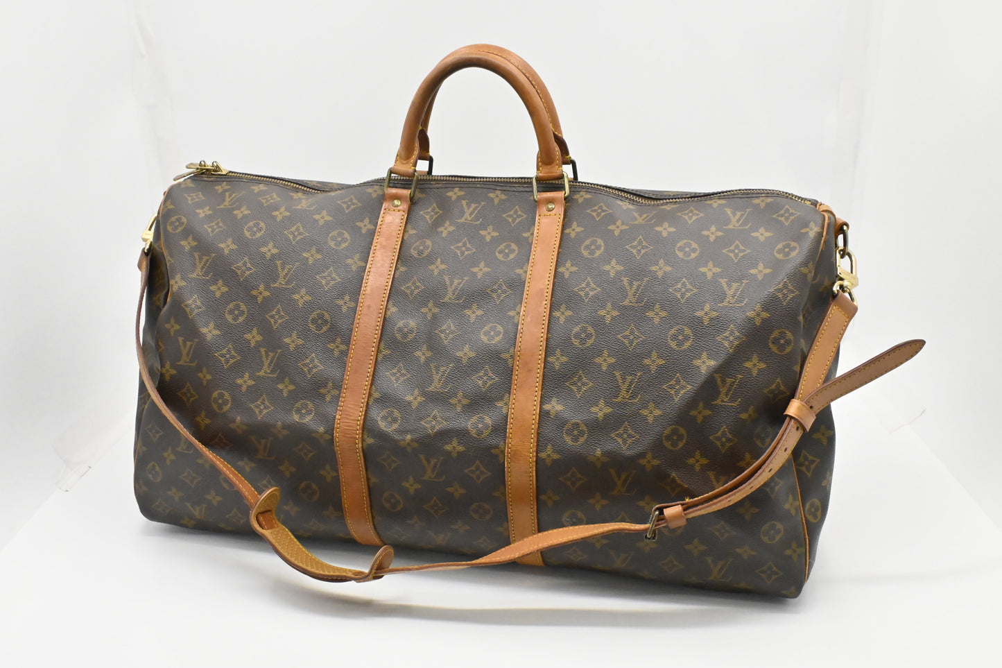Louis Vuitton Keepall 60 Bandouliere Monogram Canvas Travel Bag