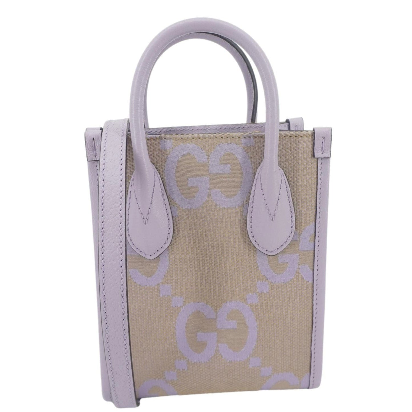 Gucci Jumbo Tote Bag Purple Canvas Mini