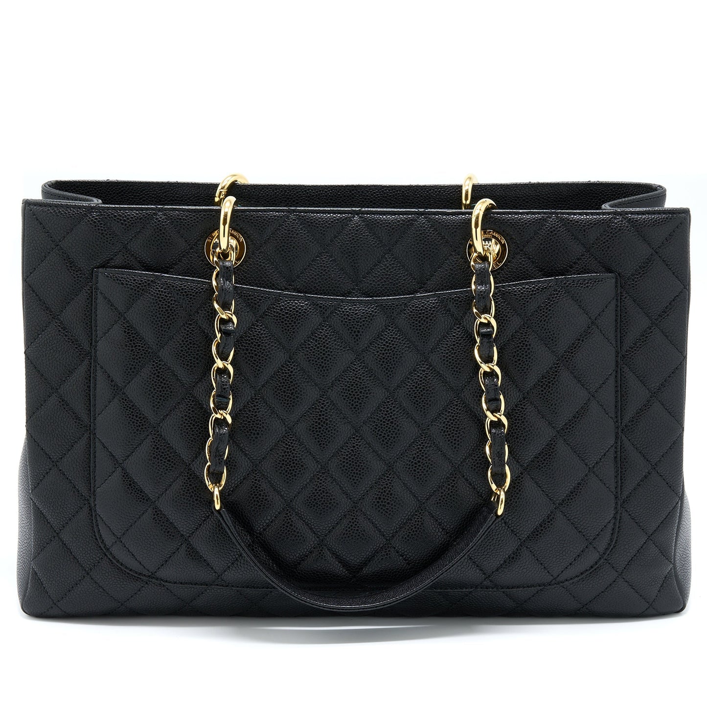 Chanel Grand Shopping XL Caviar GHW Black Tote Bag