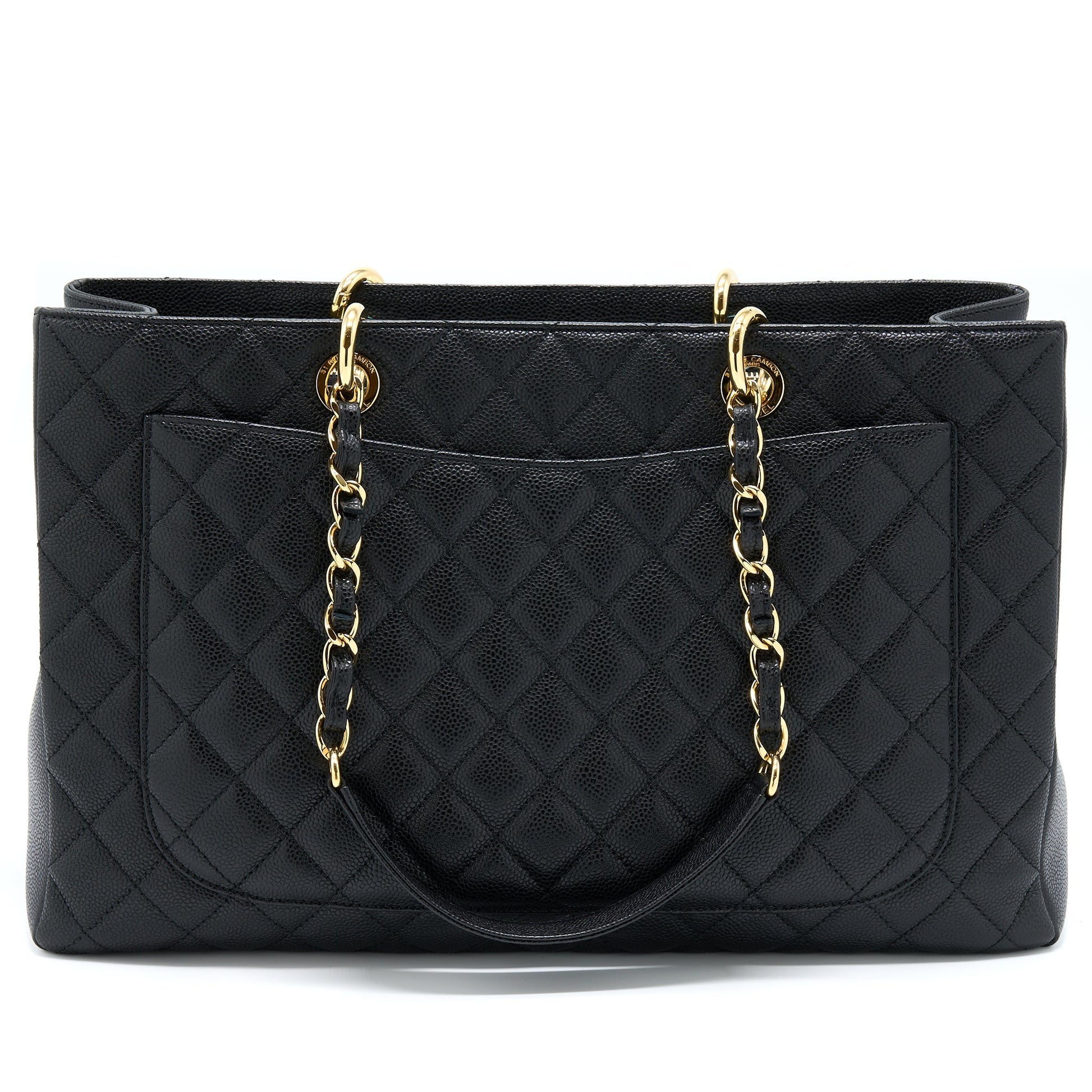 Chanel Grand Shopping XL Caviar GHW Black Tote Bag