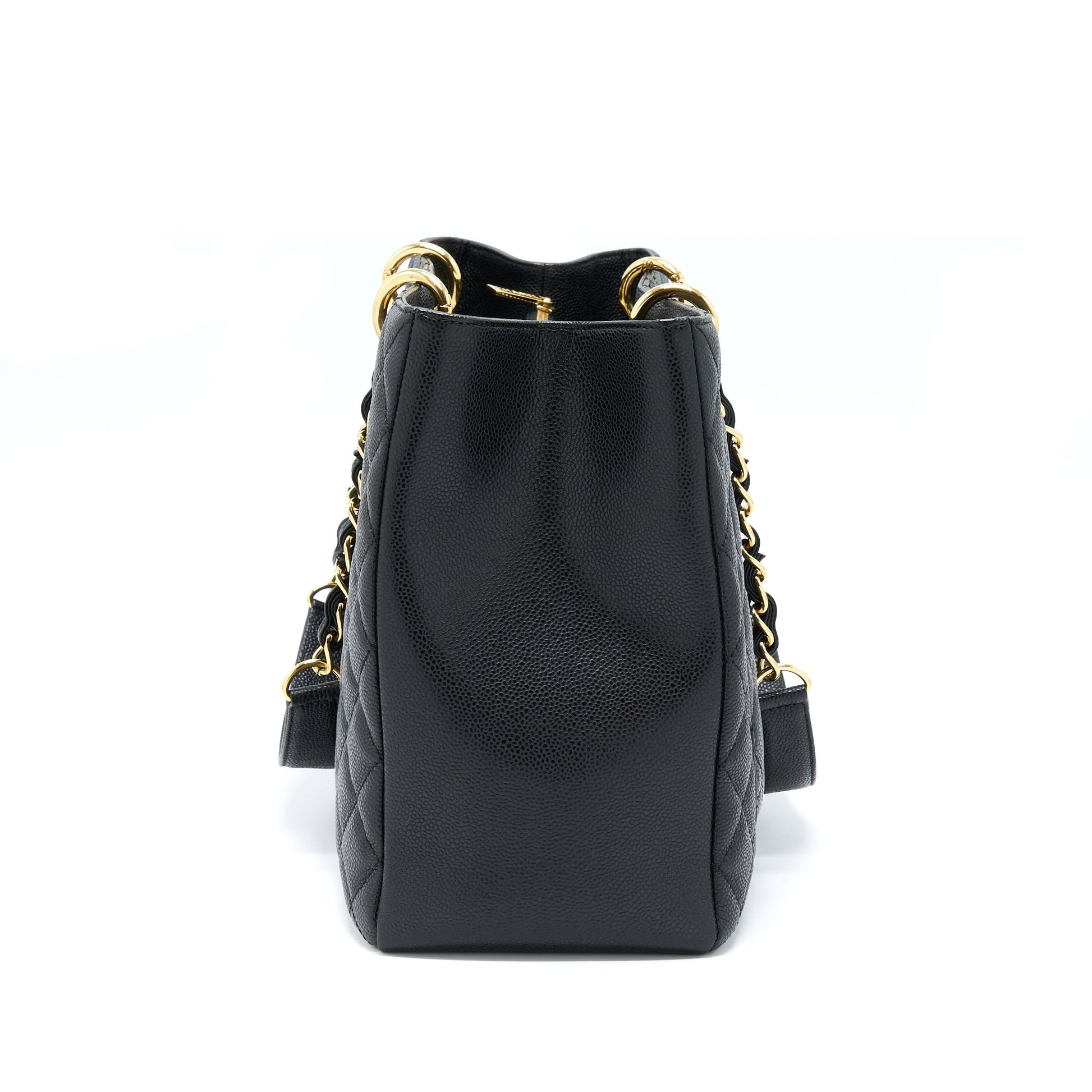 Chanel Grand Shopping XL Caviar GHW Black Tote Bag