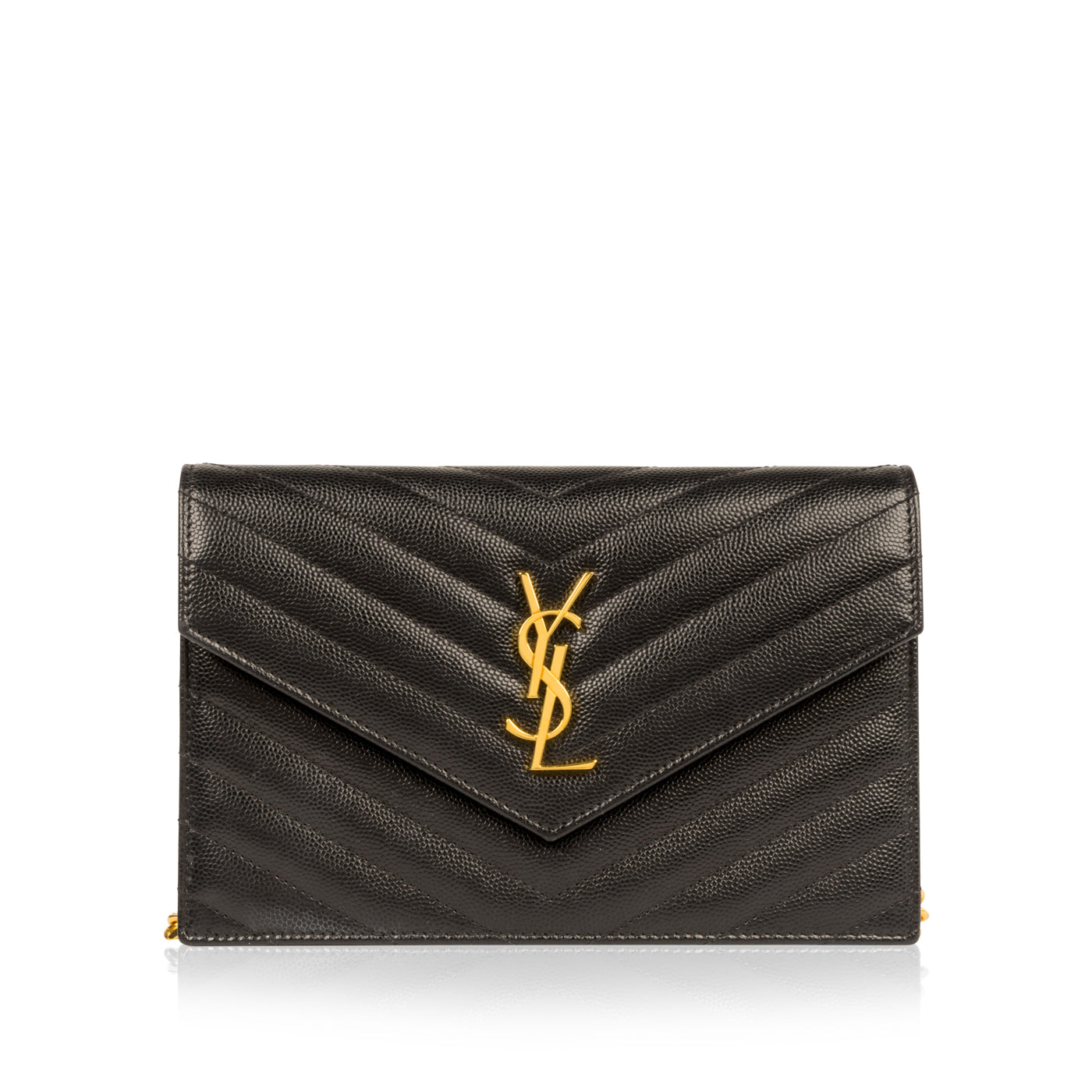 YSL Saint Laurent Chevron Crossbody Monogram Crossbody Bag