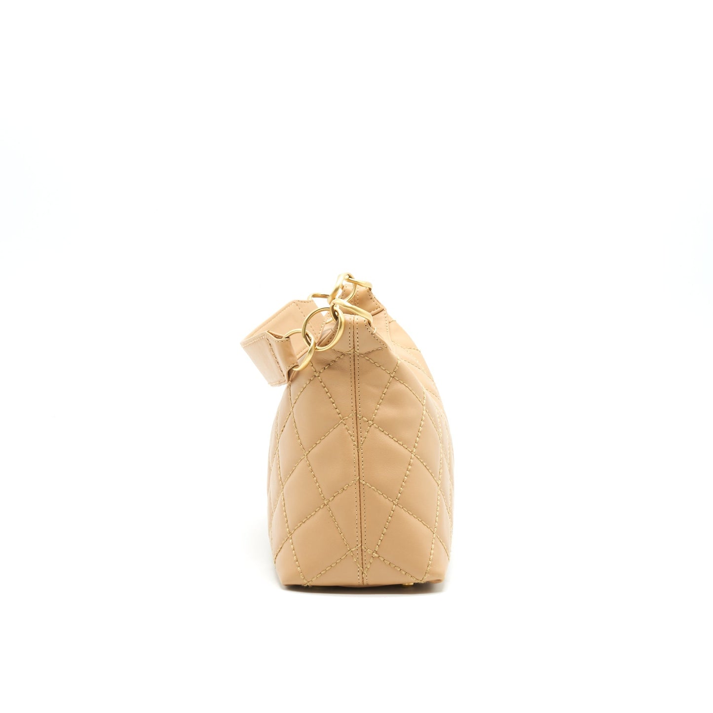 Chanel Quilted Beige Shoulder Bag