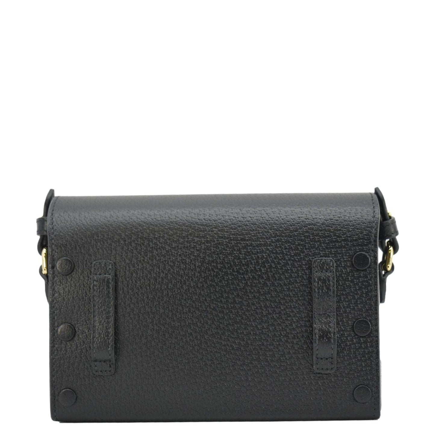 Gucci Horsebit Shoulder Bag Leather Black Flap Bag