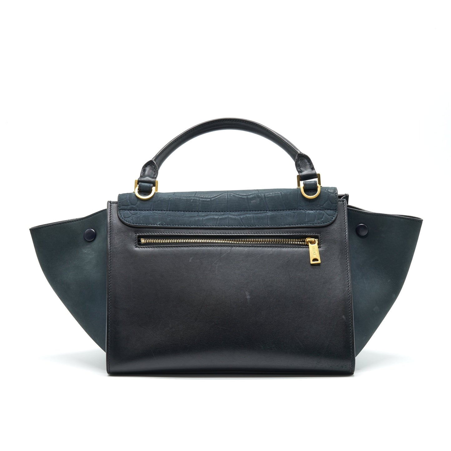 Celine Trapeze Purse Deep Grey Handbag Black Travel Bag