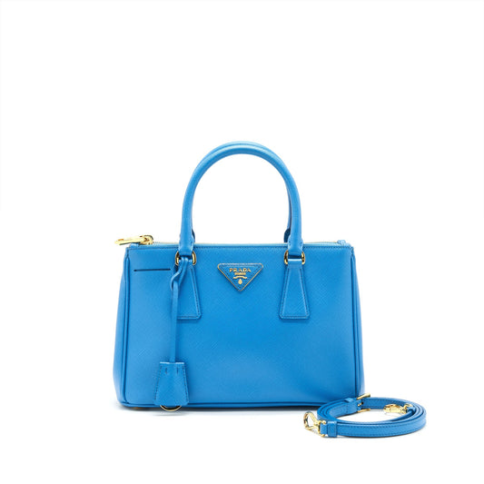 Prada Galleria Tote Purse Lake Handbag Blue Tote Bag