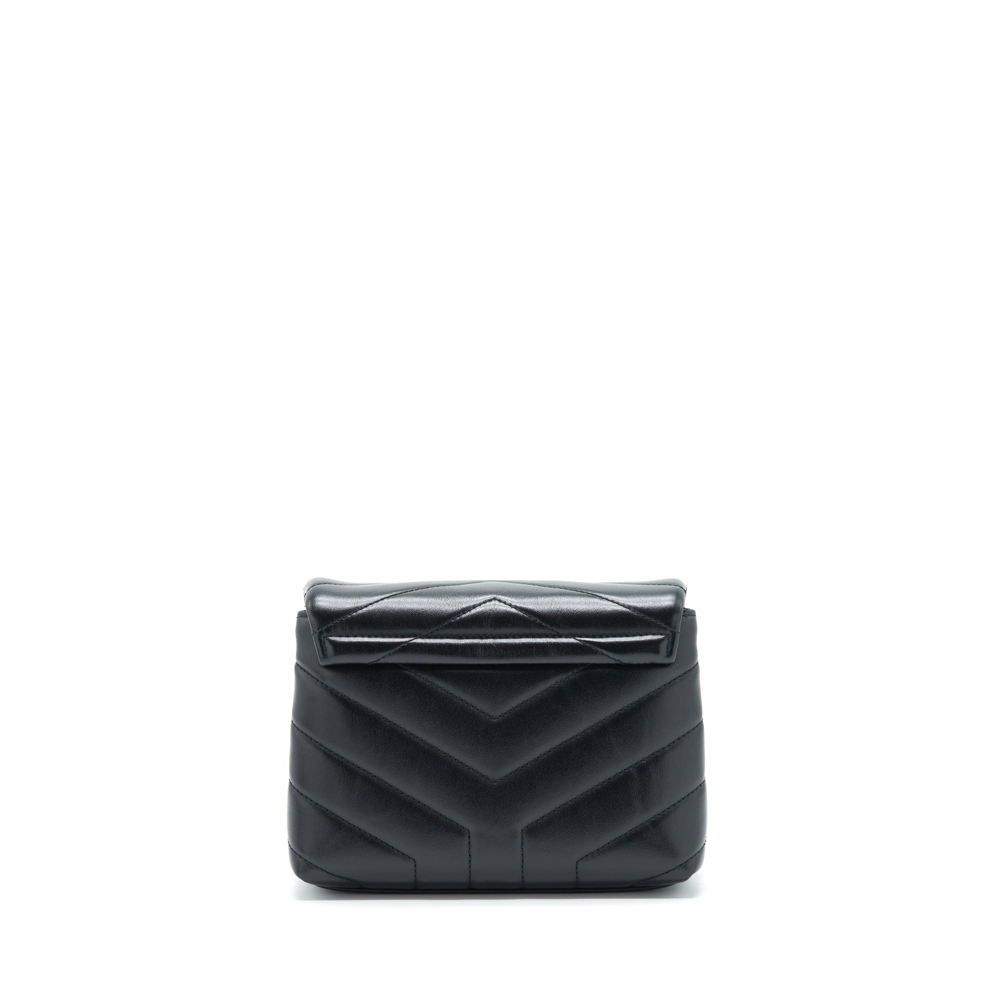 YSL Saint Laurent Toy Loulou Purse Travel Bag Quilted Black
