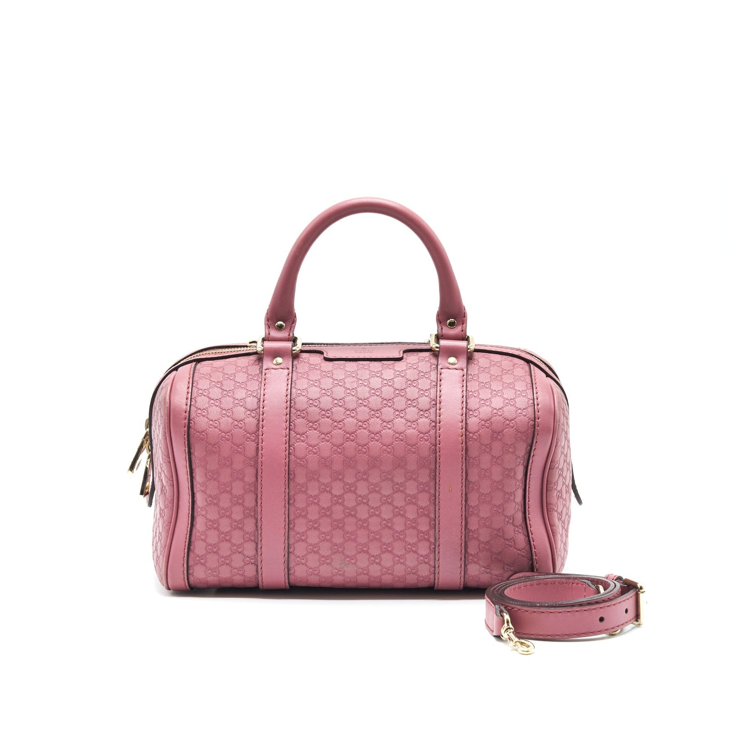 Gucci Boston Bag Calfskin Leather Travel Bag