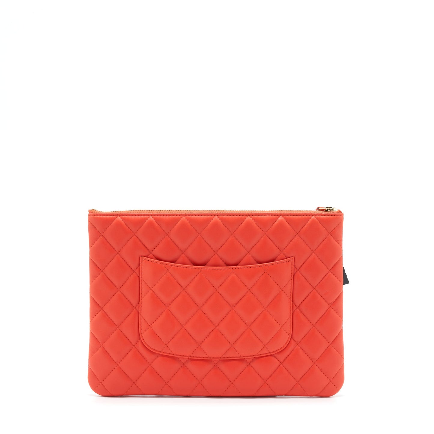 Chanel Habana O Lambskin GHW Red Handbag
