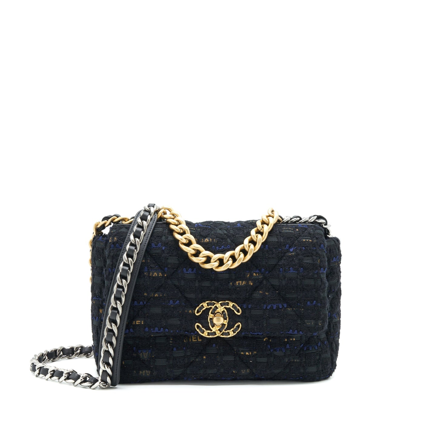 Chanel Tweed 19 Flap Small Shoulder Bag