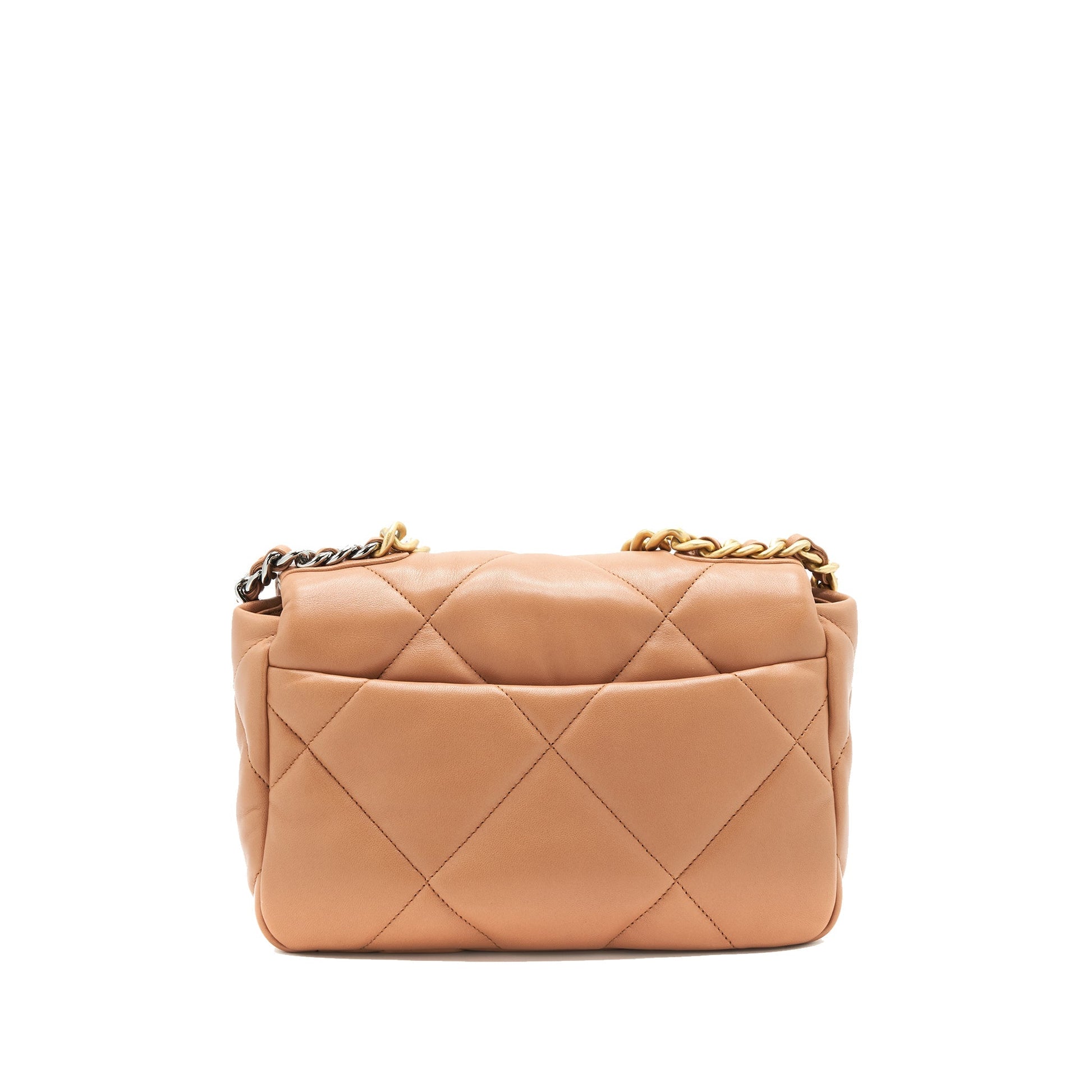Chanel 21P Caramel 19 Flap GHW Small Shoulder Bag