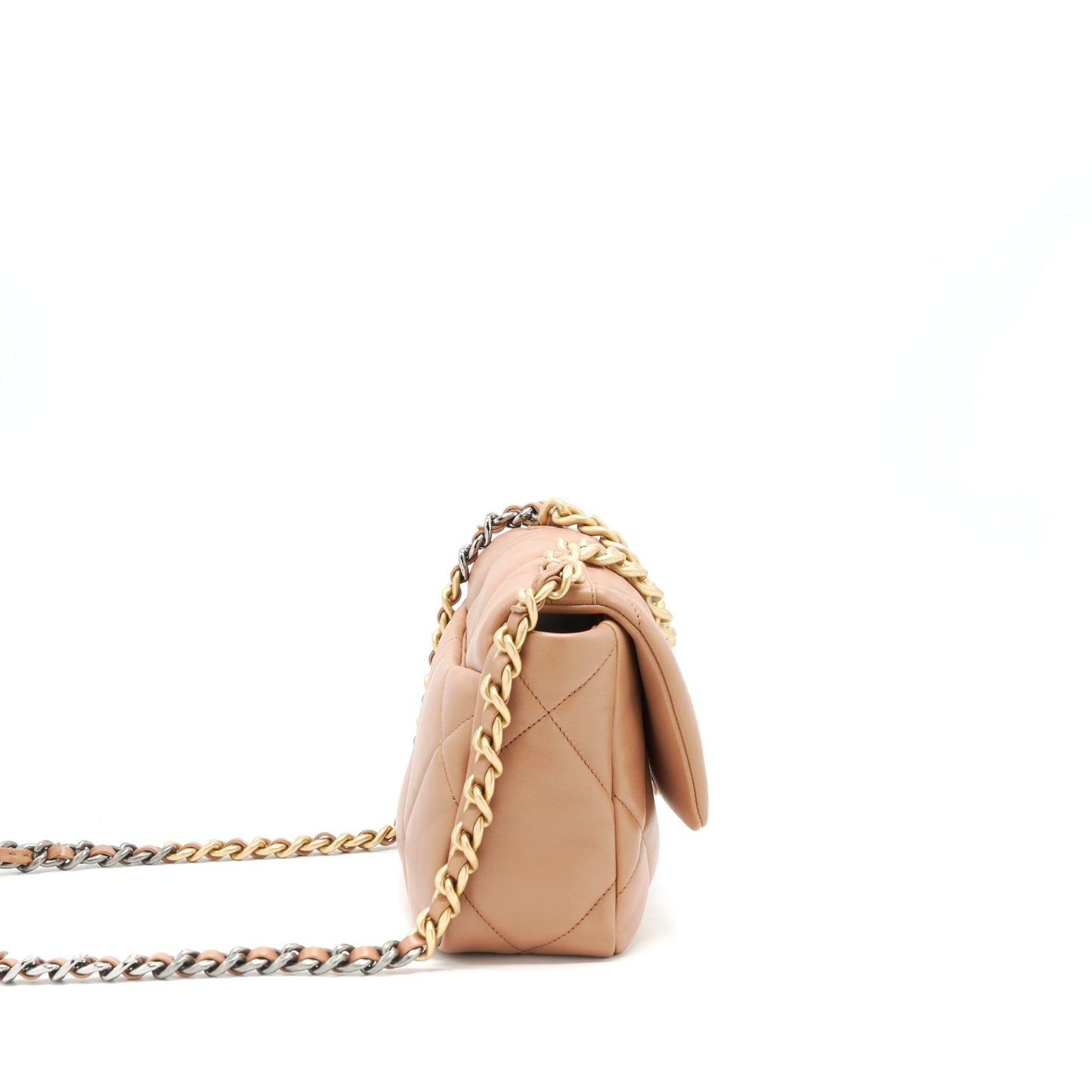 Chanel 21P Caramel 19 Flap GHW Small Shoulder Bag