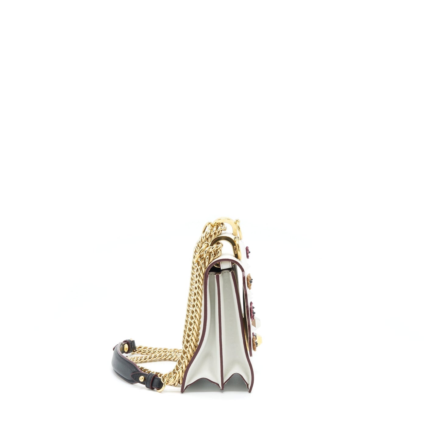Fendi Kan Purse Multicolour And Hardware White Gold Silver Travel Bag
