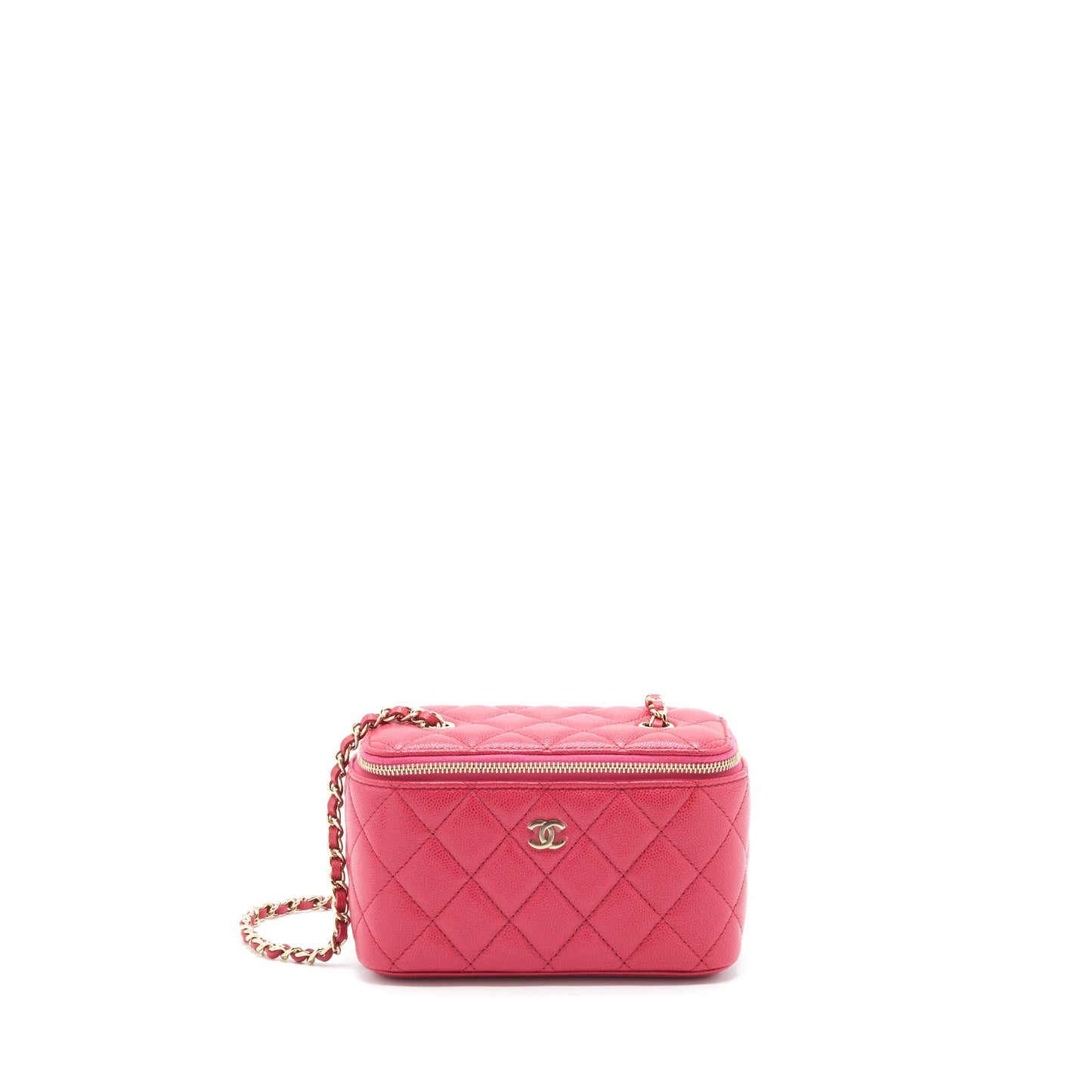 Chanel Long Vanity Caviar LGHW Pink Handbag