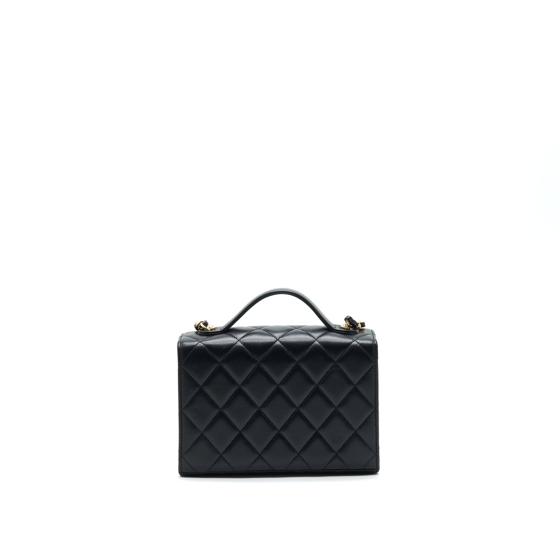 Chanel 21K Black Gold Shoulder Bag
