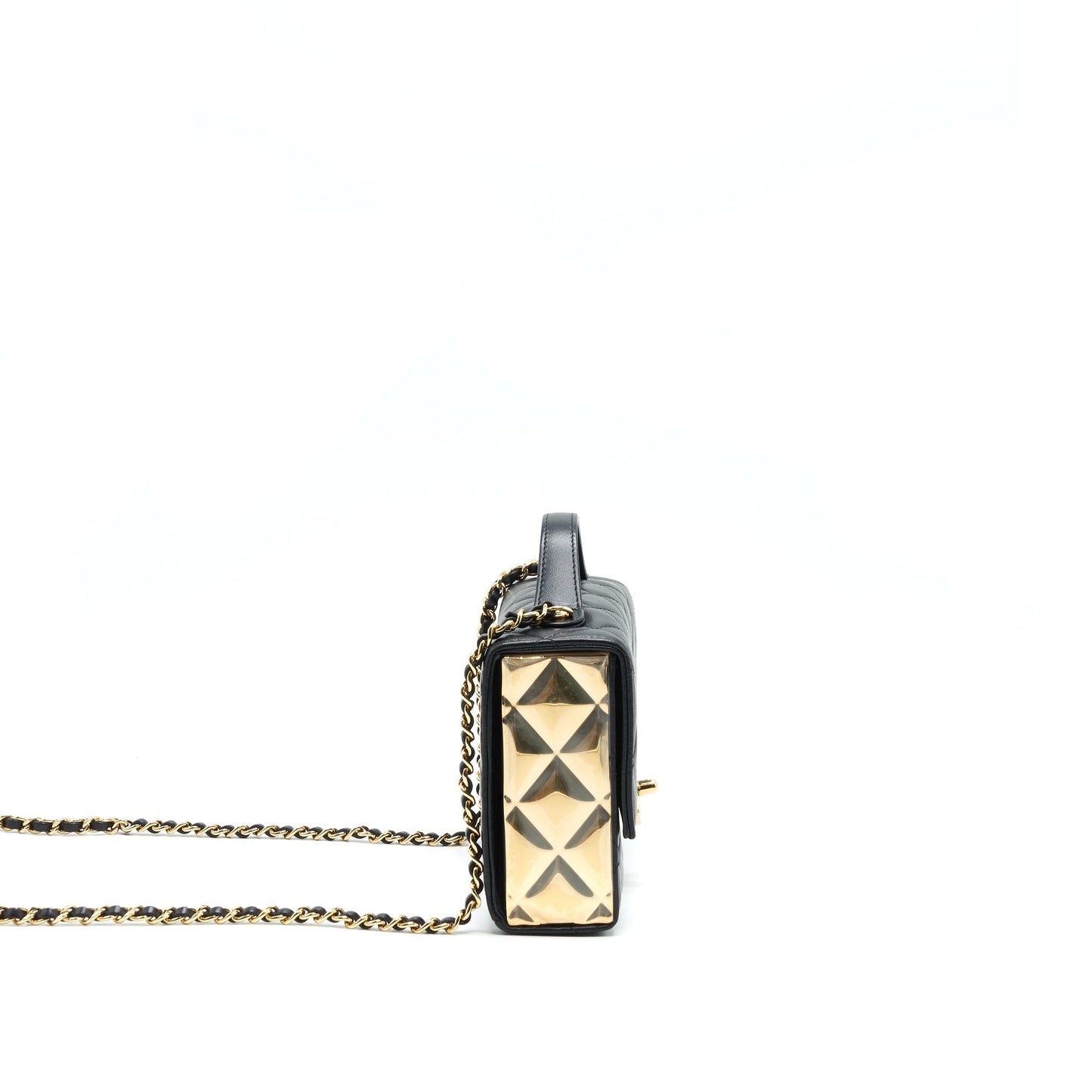 Chanel 21K Black Gold Shoulder Bag