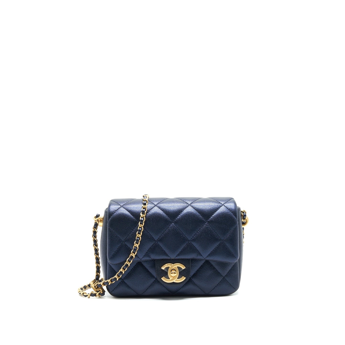 Chanel 21K My Perfect Flap Caviar GHW Black Shoulder Bag Ghw Microchip