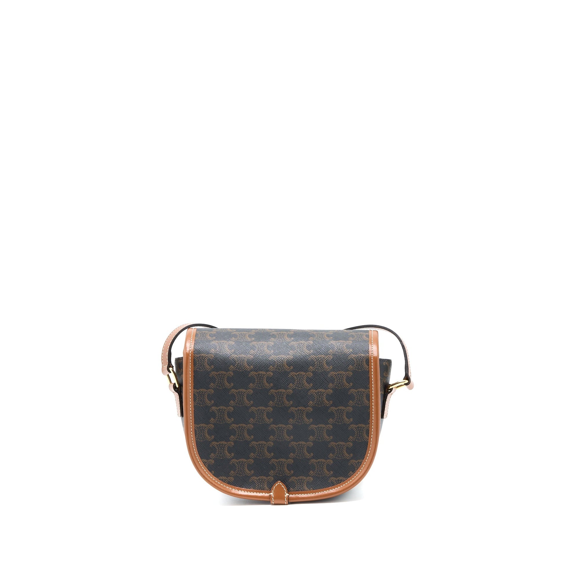 Celine Folco Triomphe Purse Handbag Canvas Medium Travel Bag