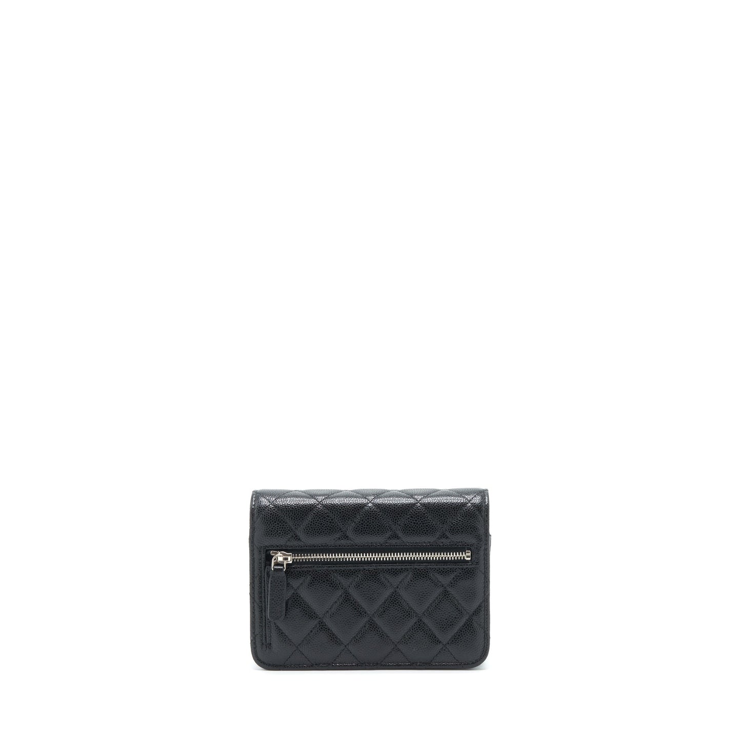 Chanel On Caviar SHW Black Wallet Case