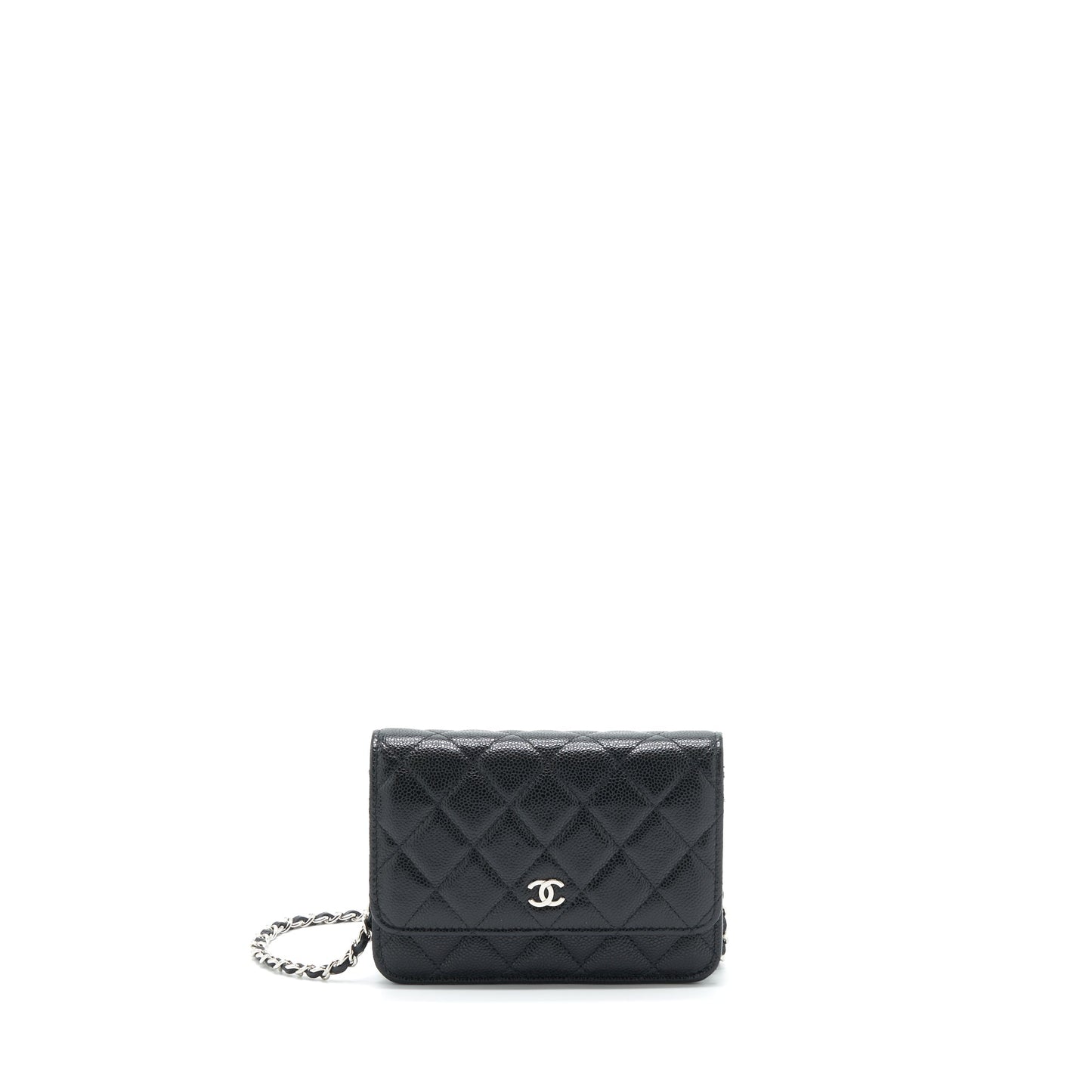 Chanel On Caviar SHW Black Wallet Case