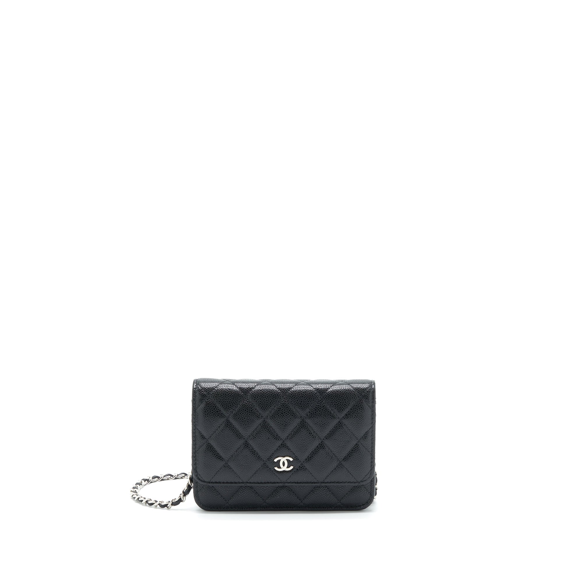 Chanel On Caviar SHW Black Wallet Case