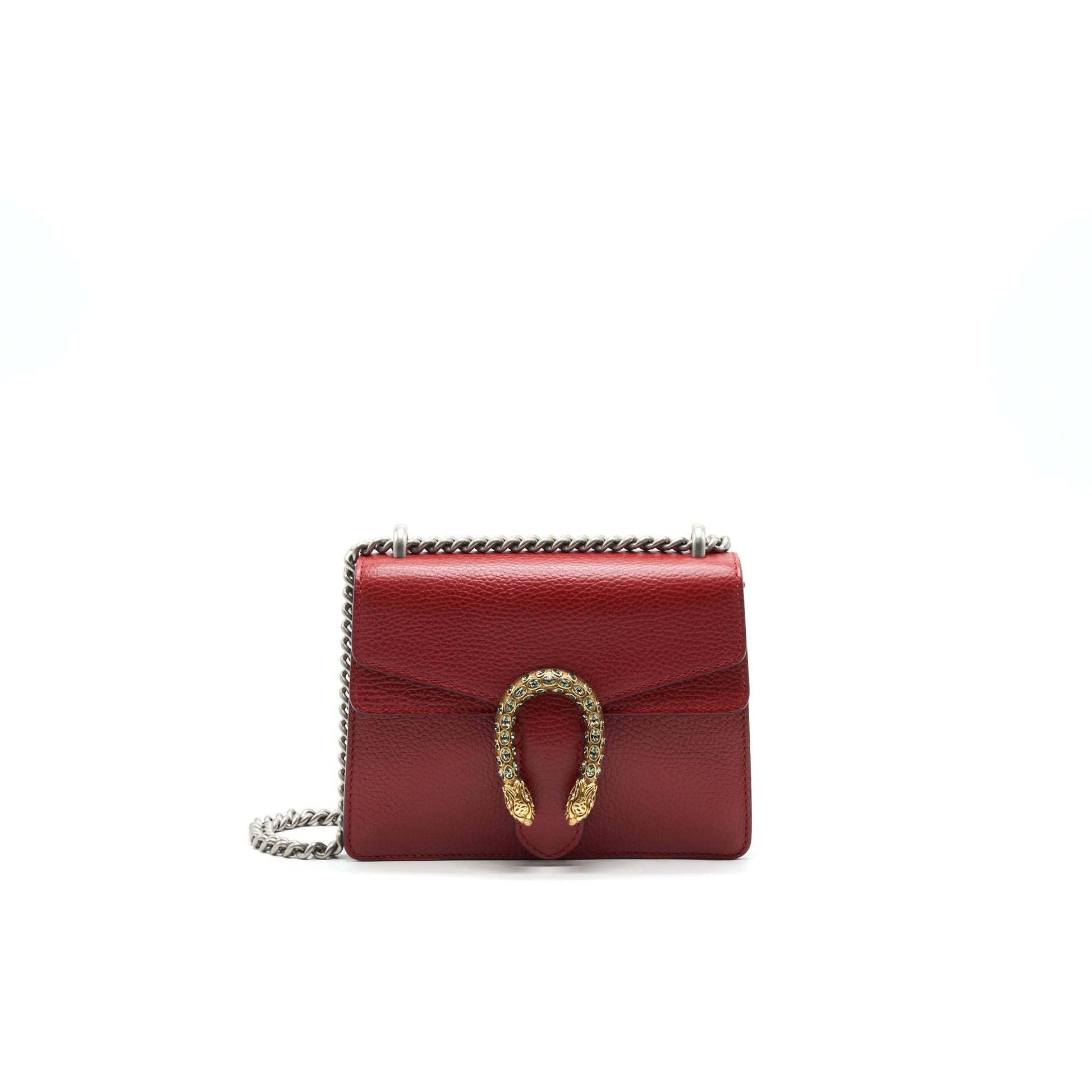 Gucci Gucci Dionysus Mini Leather Bag Red Travel Bag