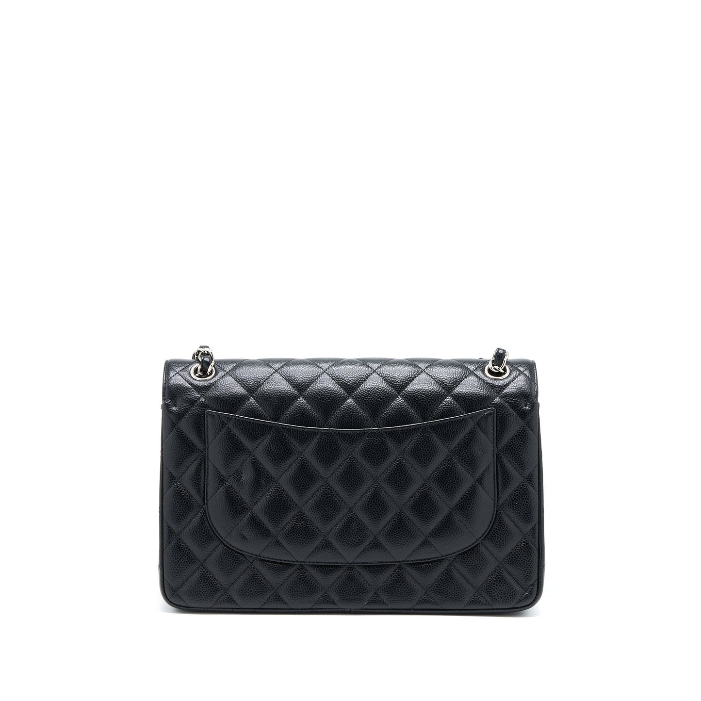 Chanel Classic Jumbo Double Flap Caviar SHW Black Shoulder Bag Shw 1