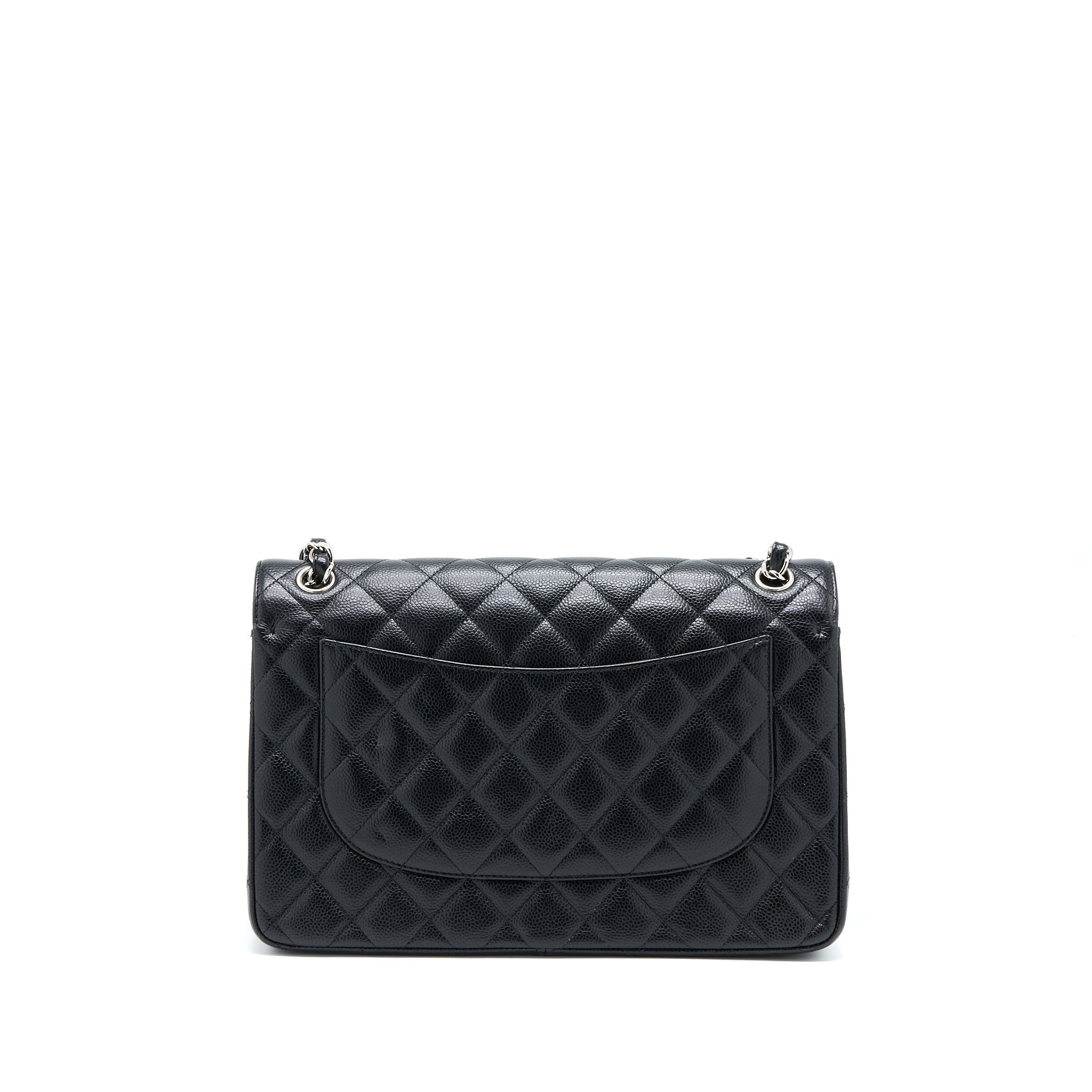 Chanel Classic Jumbo Double Flap Caviar SHW Black Shoulder Bag Shw 1