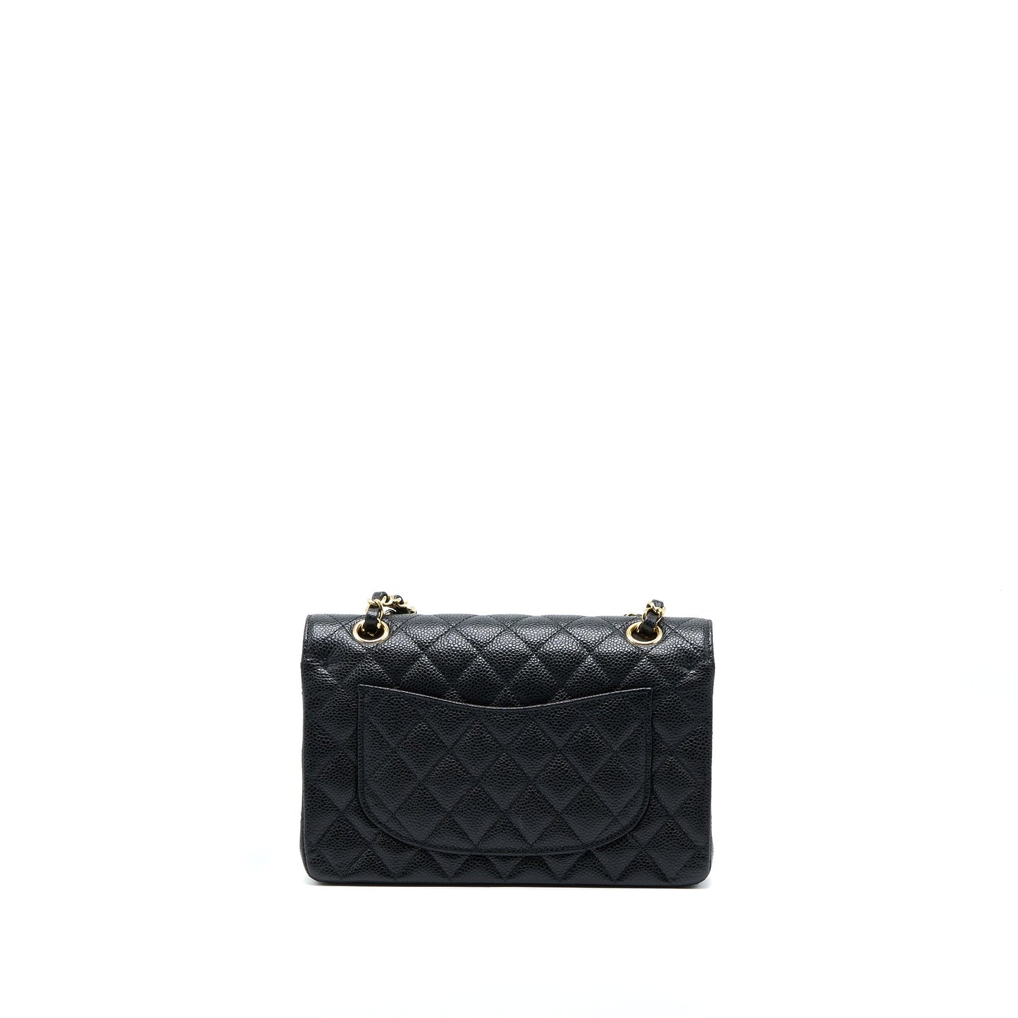 Chanel Classic Double Flap Caviar GHW Microchip Black Small Shoulder Bag Microchip 4