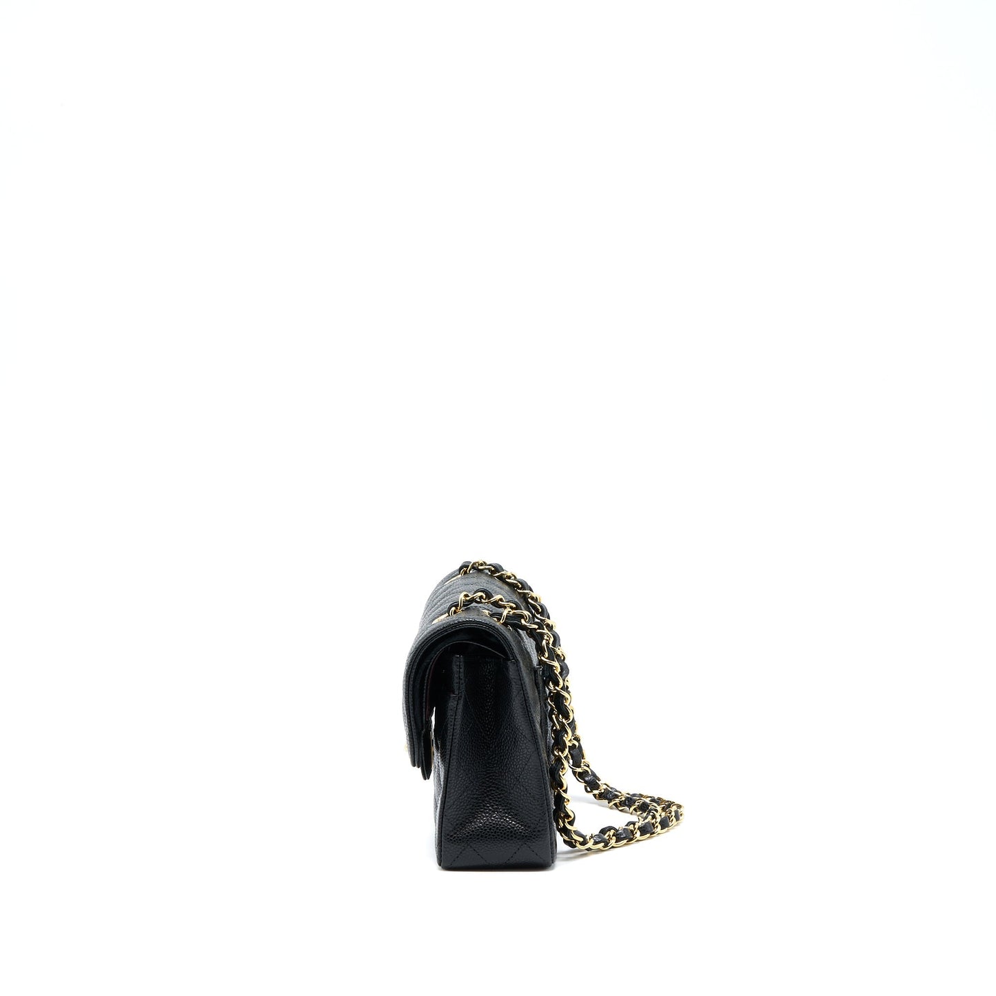 Chanel Classic Double Flap Caviar GHW Microchip Black Small Shoulder Bag Microchip 4
