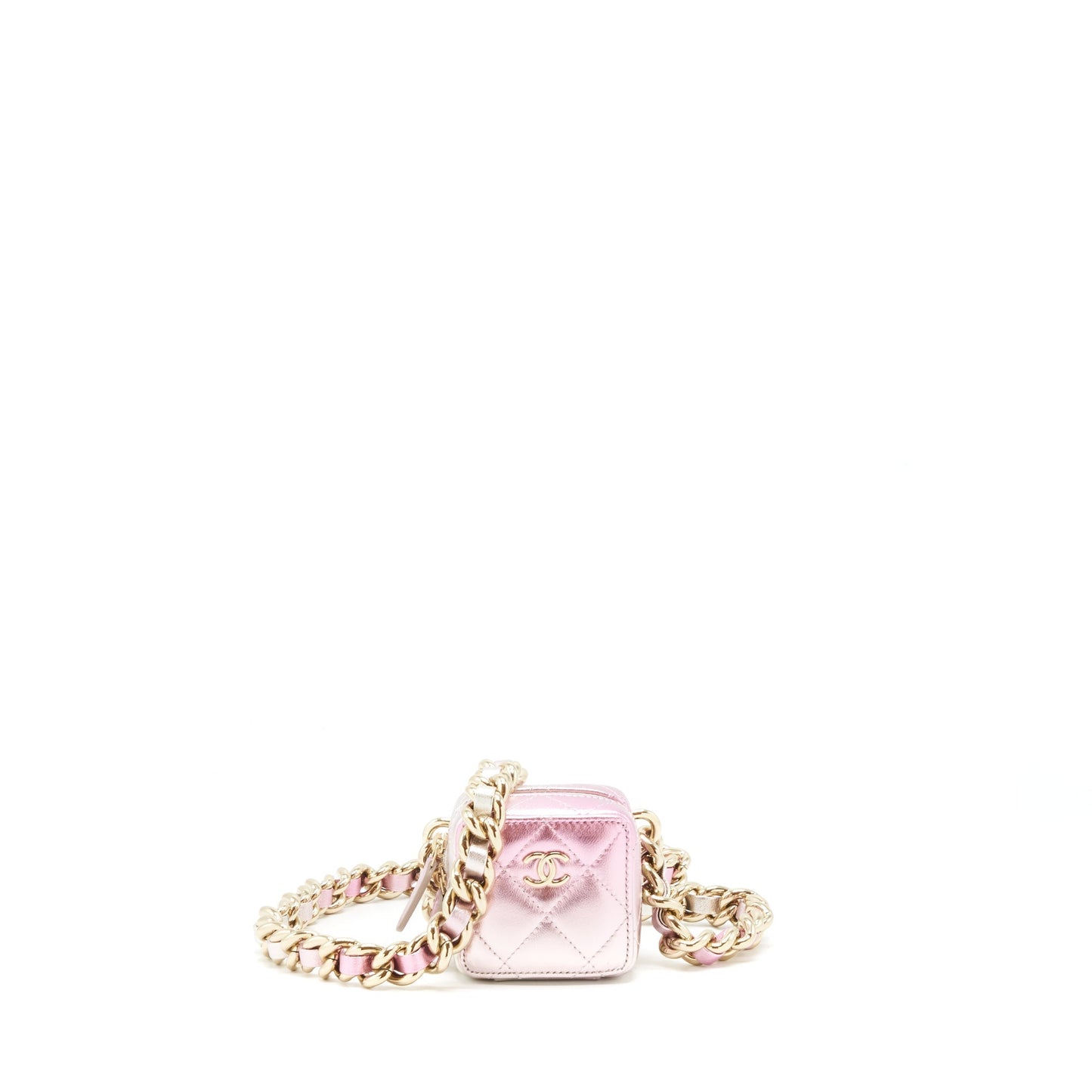 Chanel Vanity Giant Iridescent LGHW Pink Mini Bag