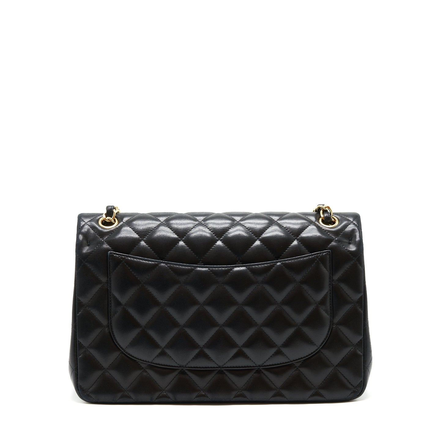 Chanel Classic Jumbo double flap Lambskin GHW Black Shoulder Bag