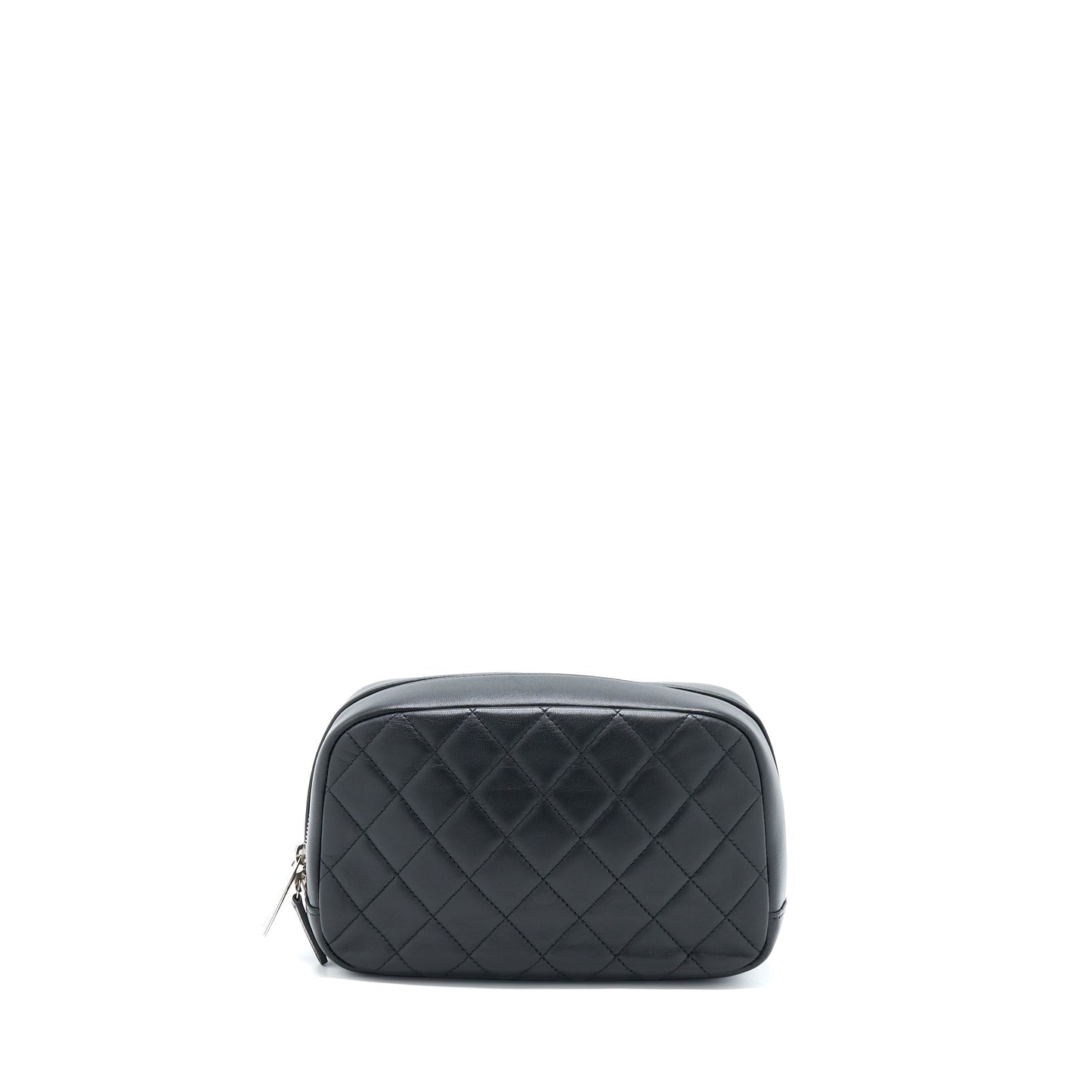 Chanel Camera Lambskin SHW Black Clutch Bag