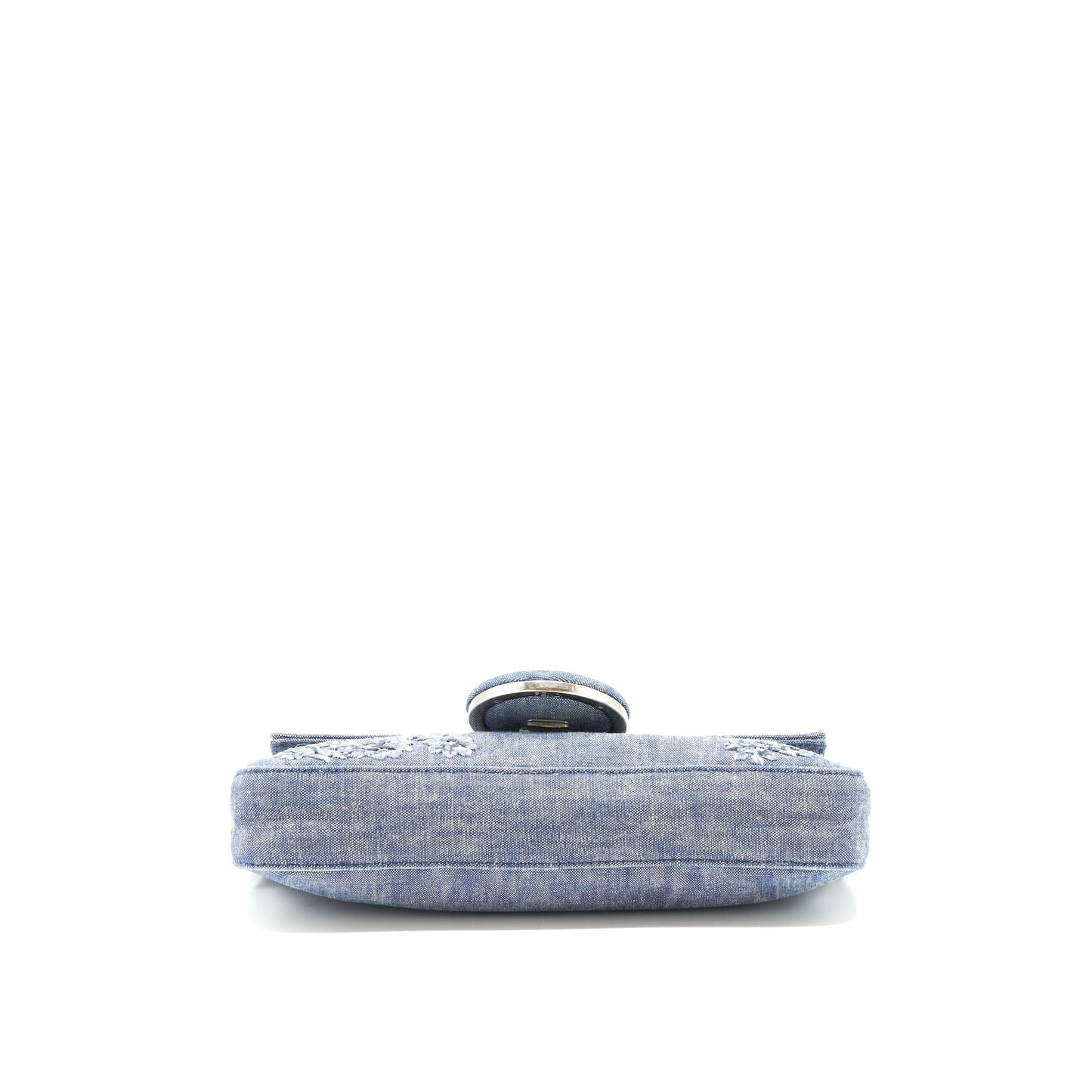 Fendi Limited Edition Baguette Handbag Denim Shoulder Bag